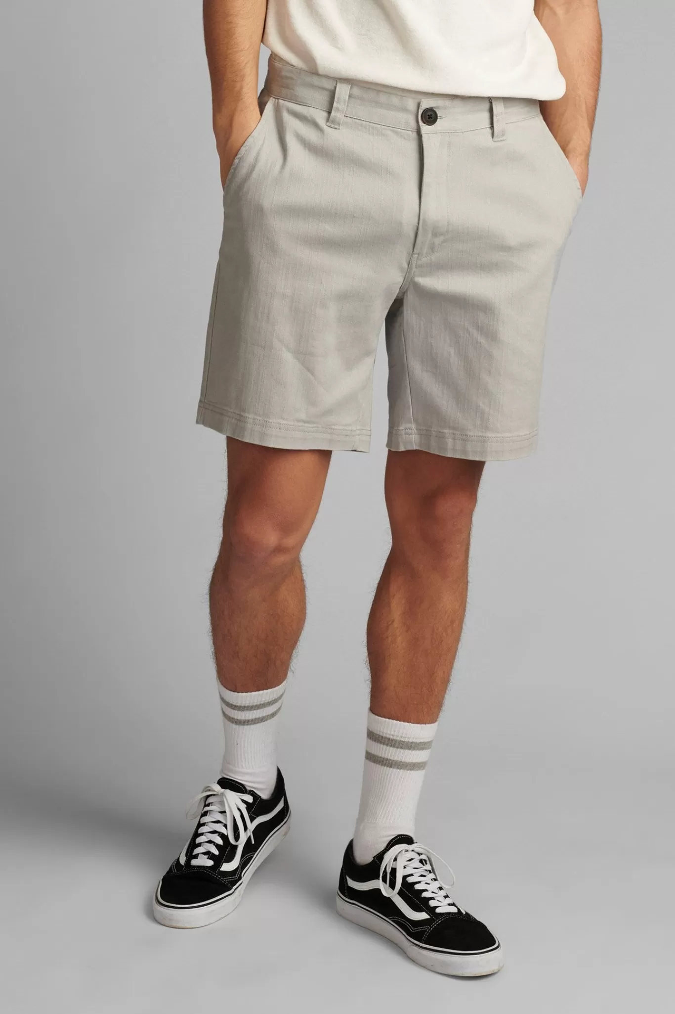 Anerkjendt Shorts<Aklt John Organic - Glacier Gray