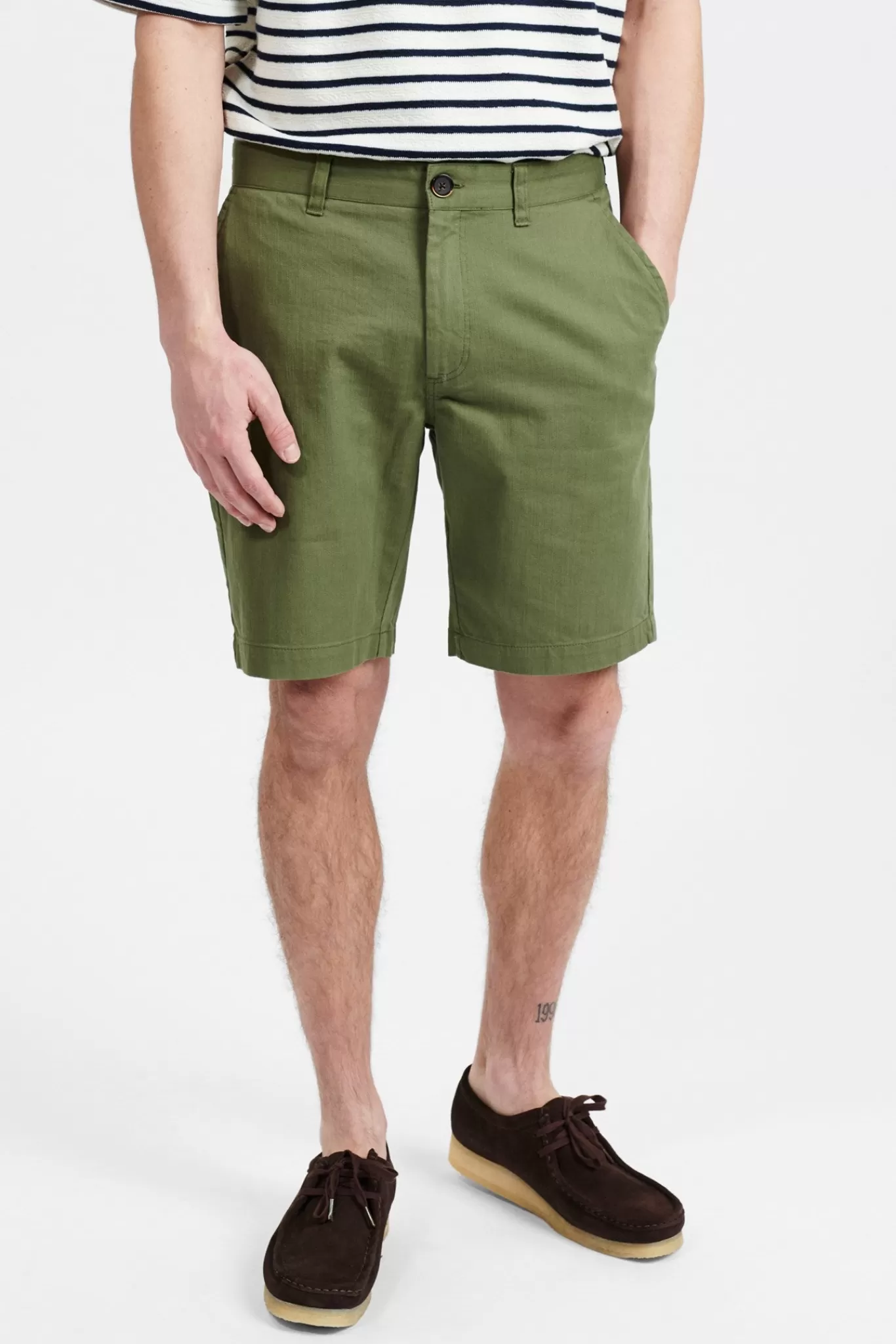 Anerkjendt Shorts<Aklt John Organic Shorts - Olivine