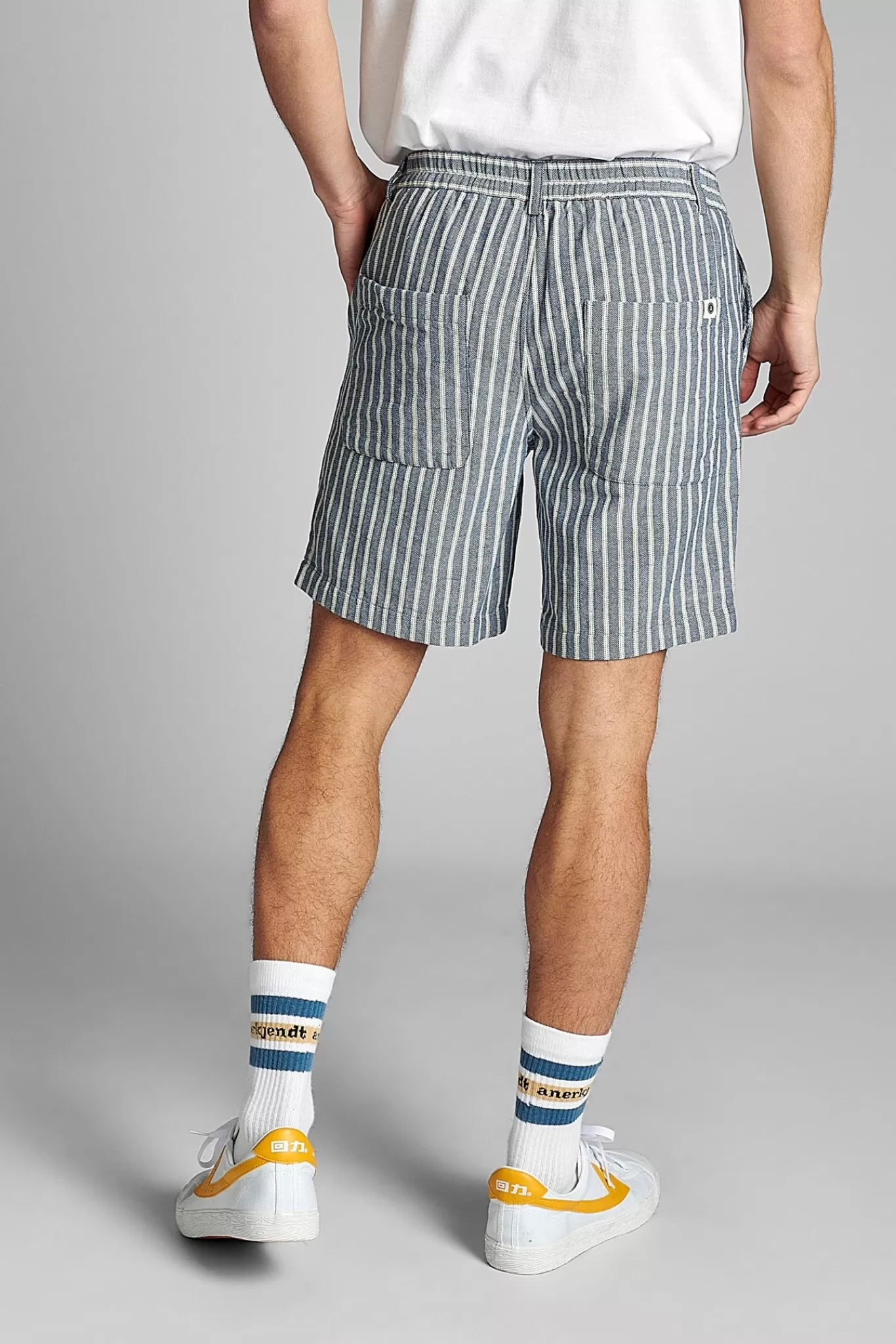 Anerkjendt Shorts<Aklt John Stripe - Sky Captain