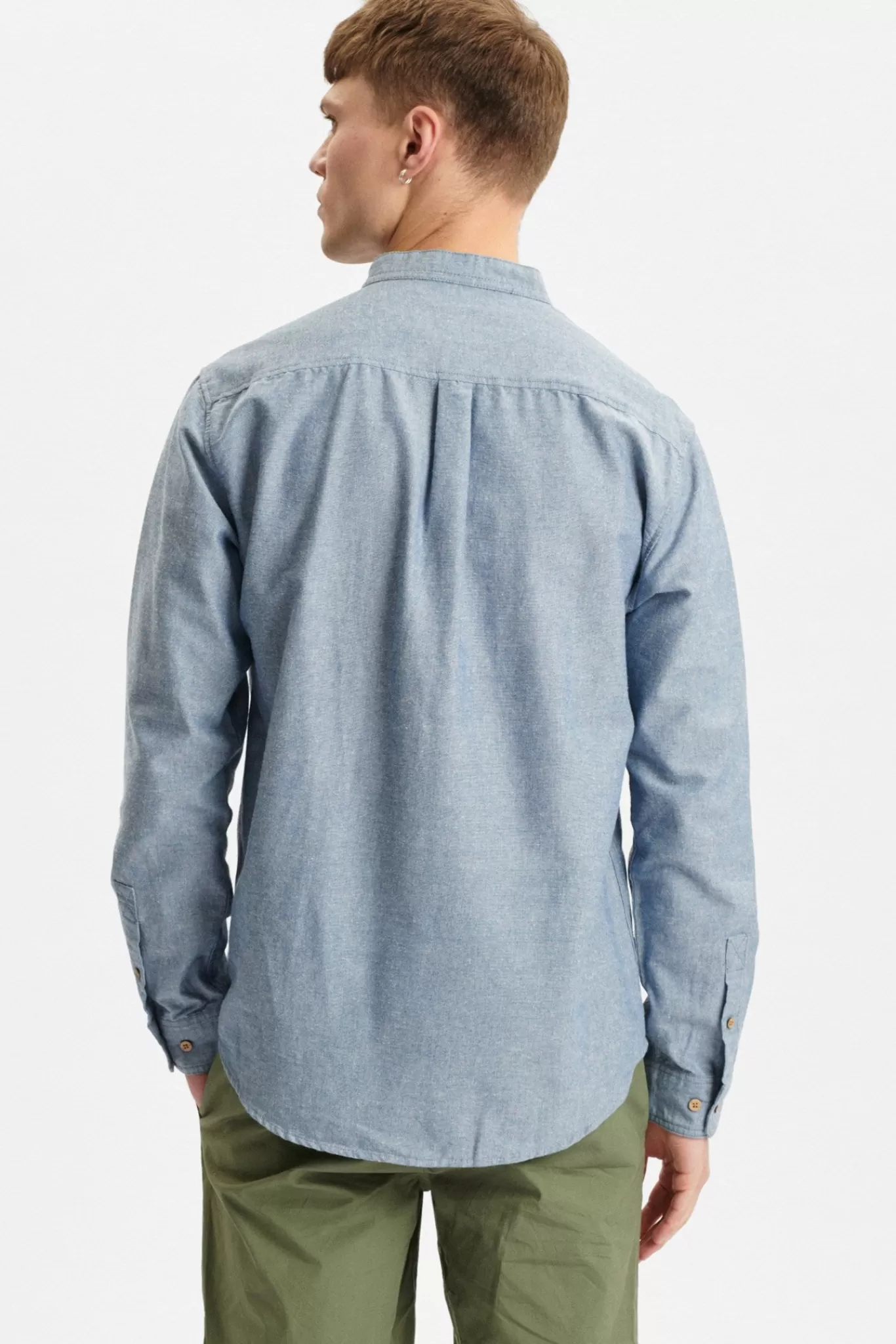 Anerkjendt Shirts<Aklukas Cot/Linen Shirt - Cornet Blue