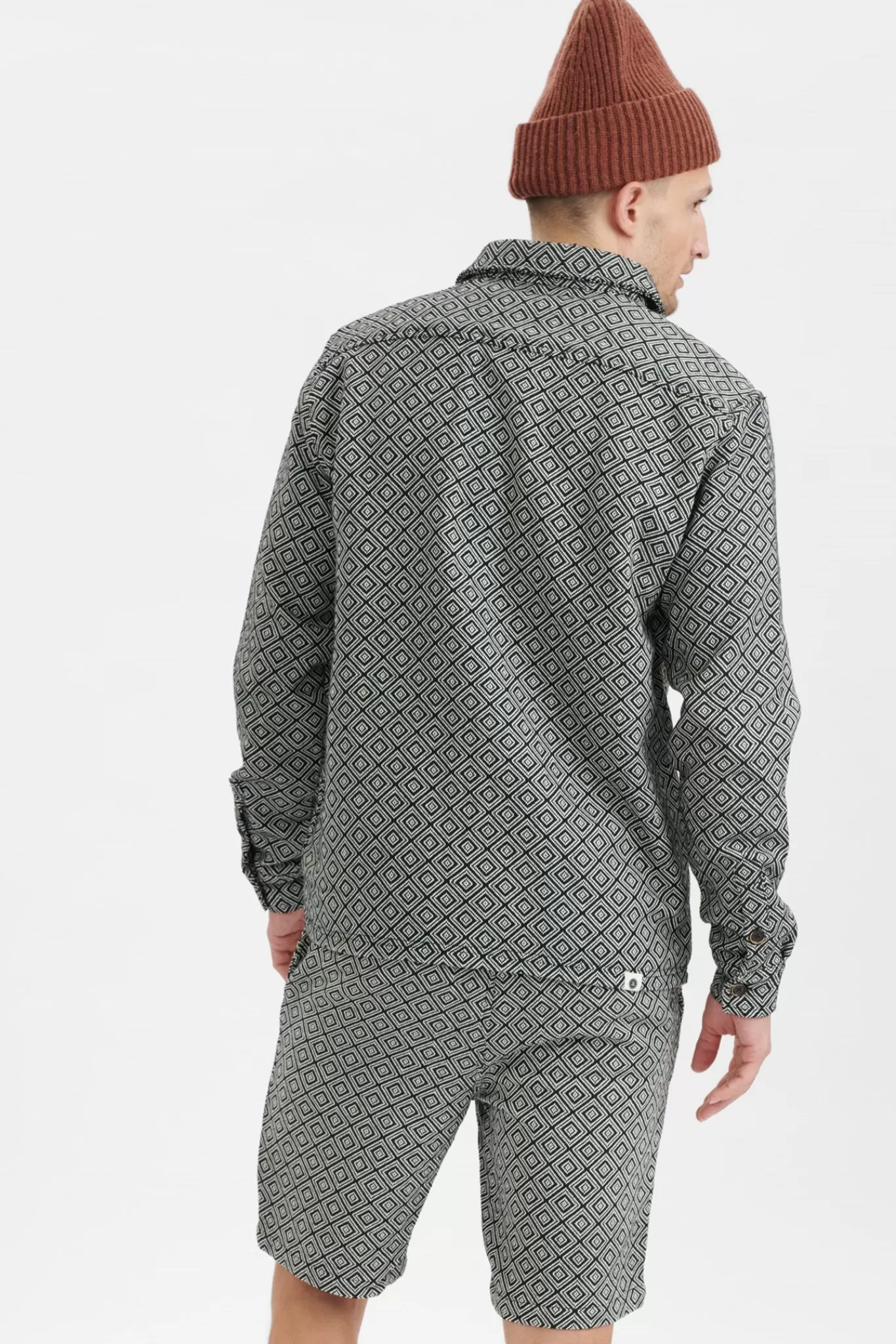 Anerkjendt Overshirts<Aklukas Jacquard Overshirt - Caviar