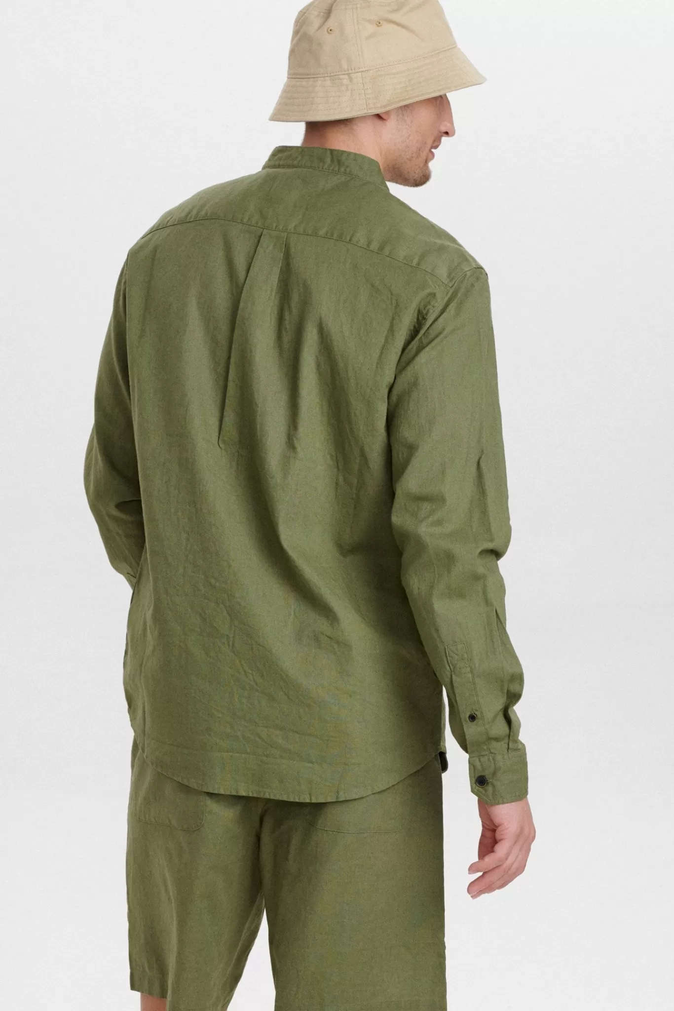 Anerkjendt Shirts<Aklukas Linen Shirt - Olivine