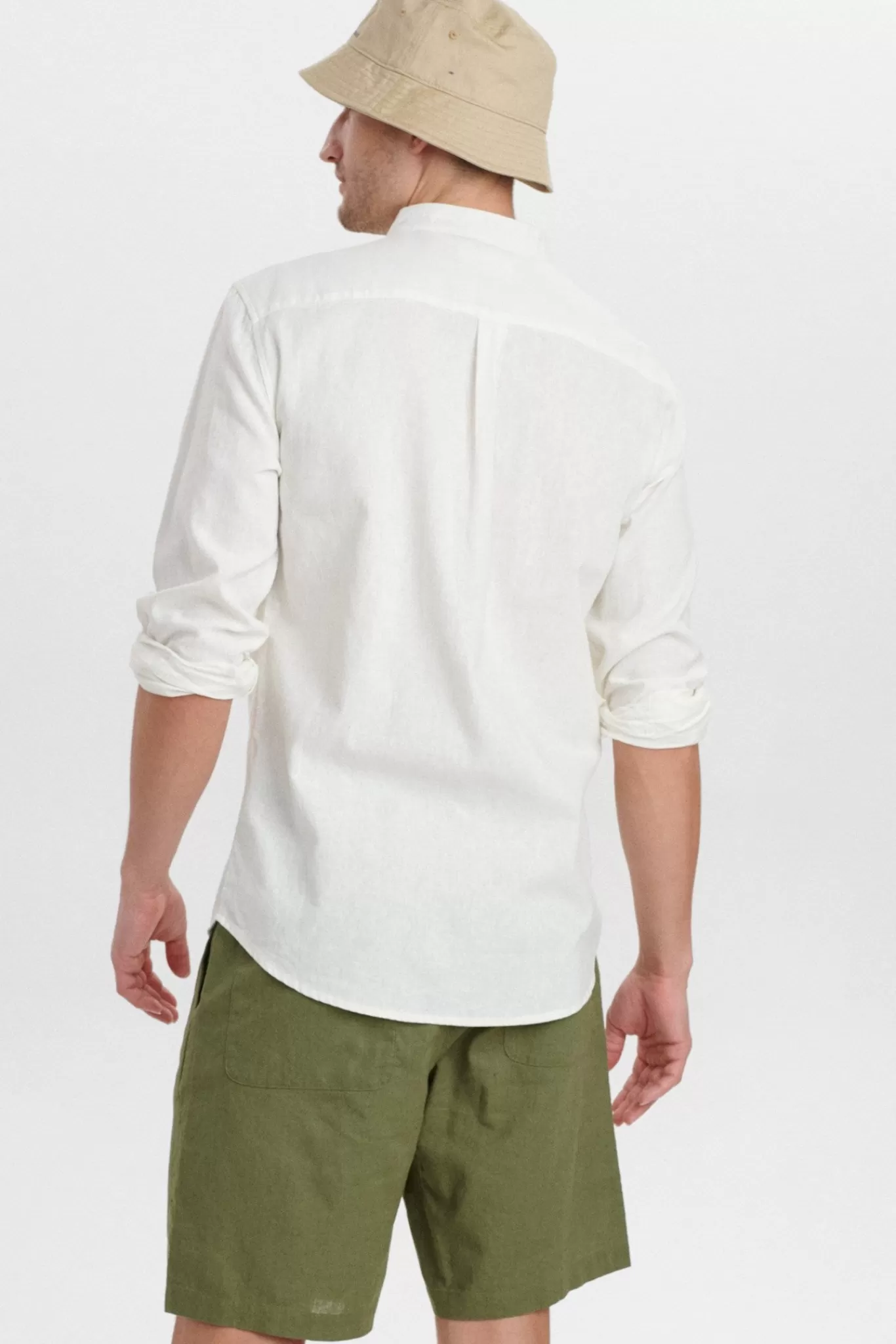 Anerkjendt Shirts<Aklukas Linen Shirt - Tofu