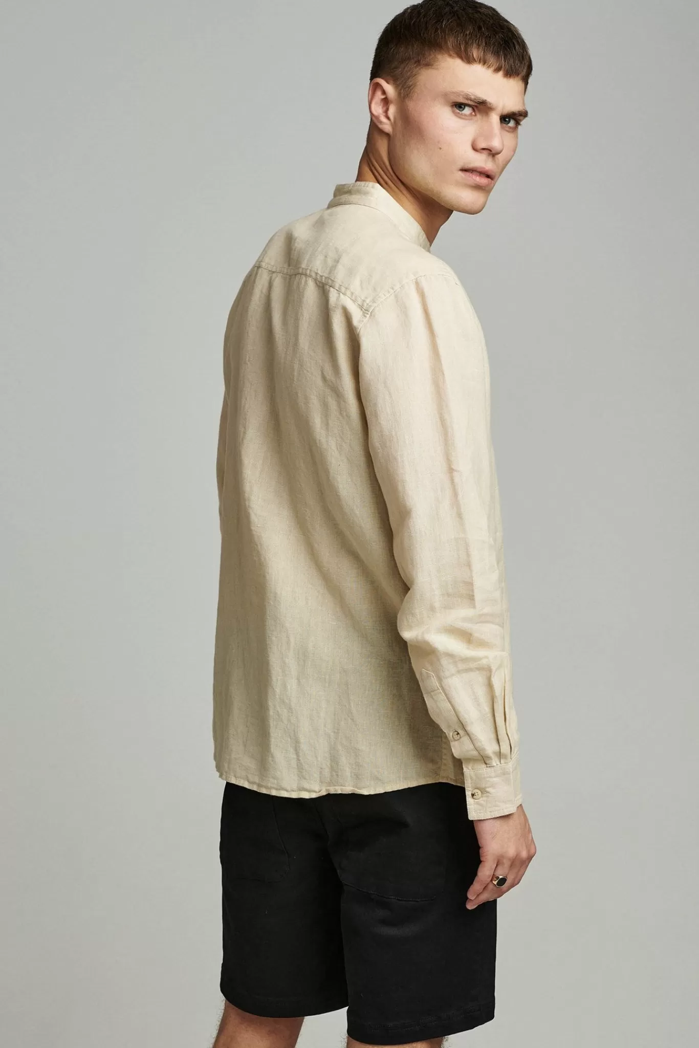 Anerkjendt Shirts<Aklukas Ls Cot/Linen - Brown Rice