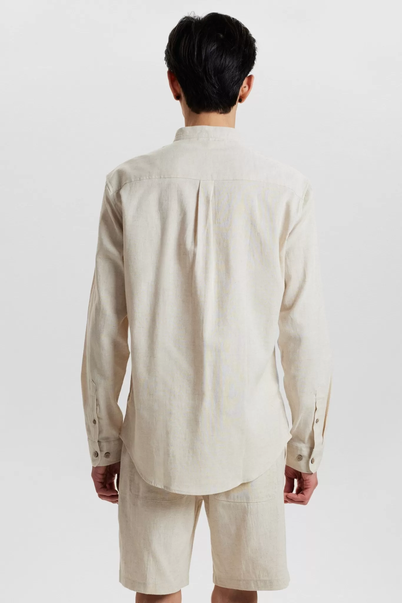 Anerkjendt Shirts<Aklukas L/S Cot/Linen Shirt - Brown Rice