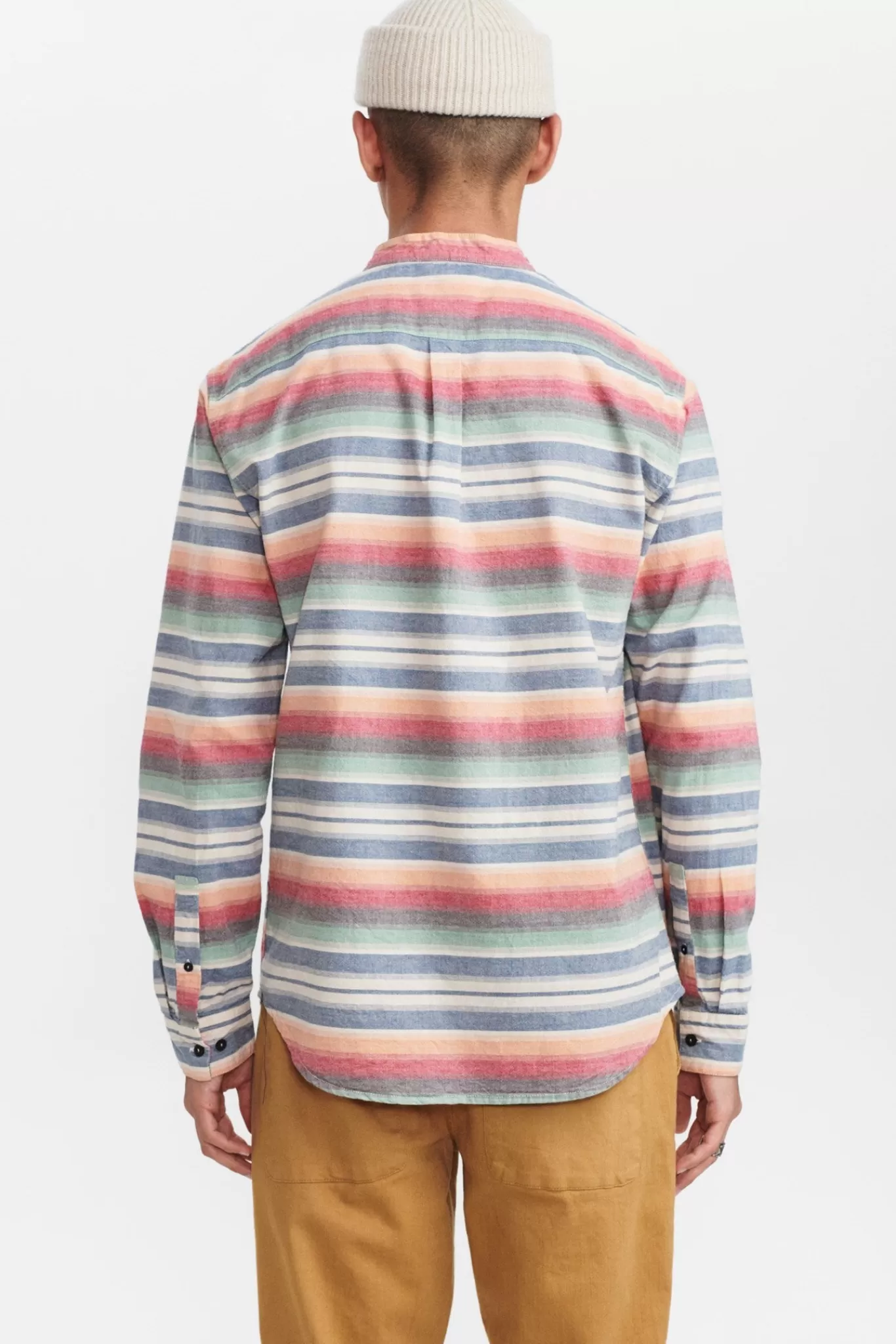 Anerkjendt Shirts<Aklukas Mulit Stripe - Red Orange