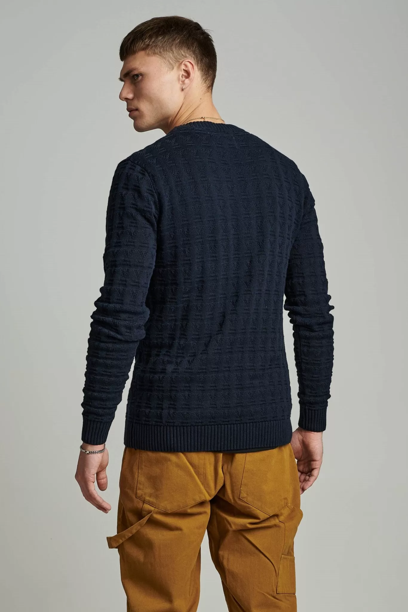 Anerkjendt Knits<Aknico Jacquard Knit - Sky Captain