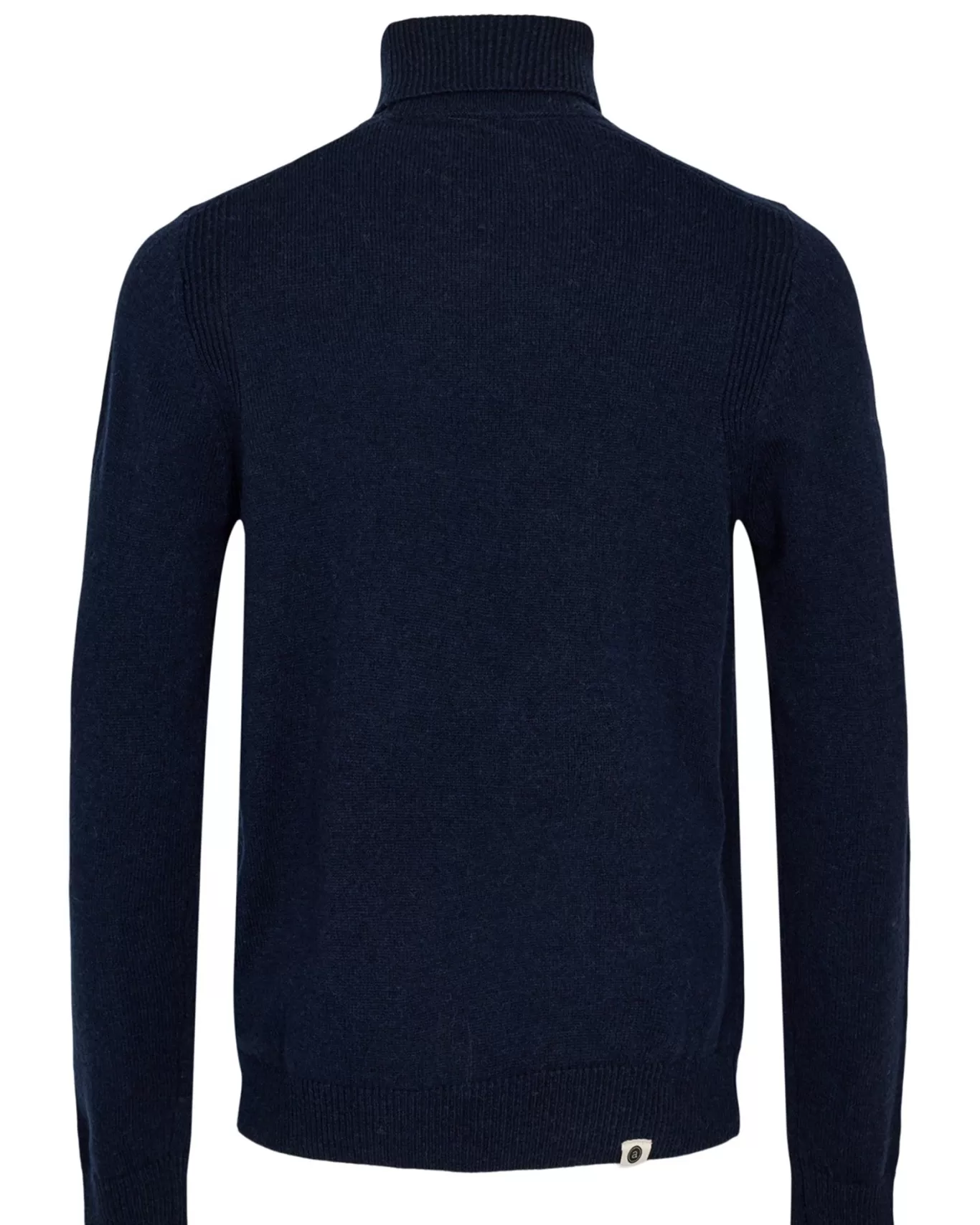 Anerkjendt Knits<Aknico Solid Roll Neck Lambswool - Dark Navy