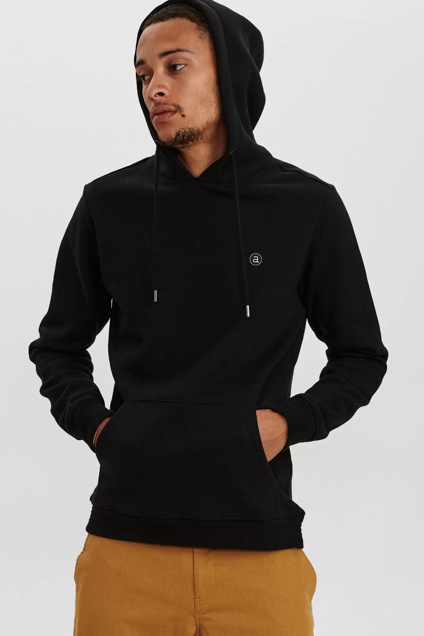 Anerkjendt Sweatshirts<Aknigel Organic Hoodie - Noos - Caviar