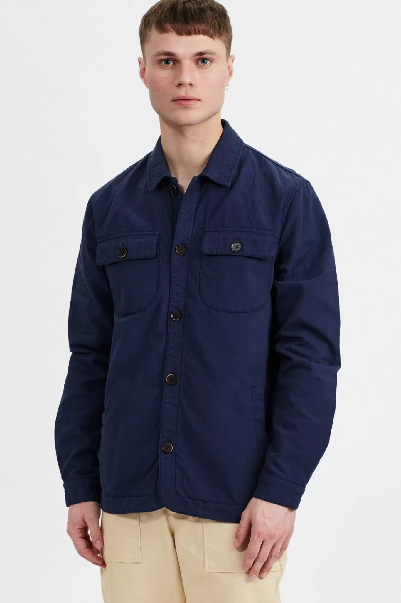 Anerkjendt Overshirts<Akoscar Bubble Overshirt - Sky Captain