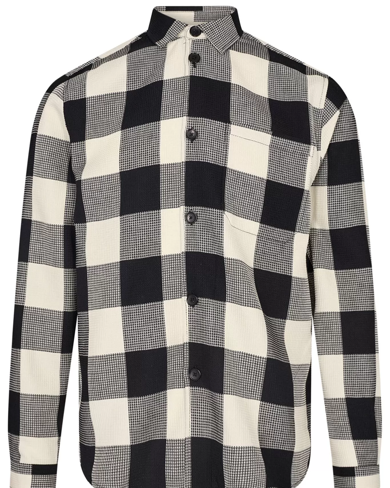 Anerkjendt Overshirts<Akoscar Checked Structure Os - Caviar