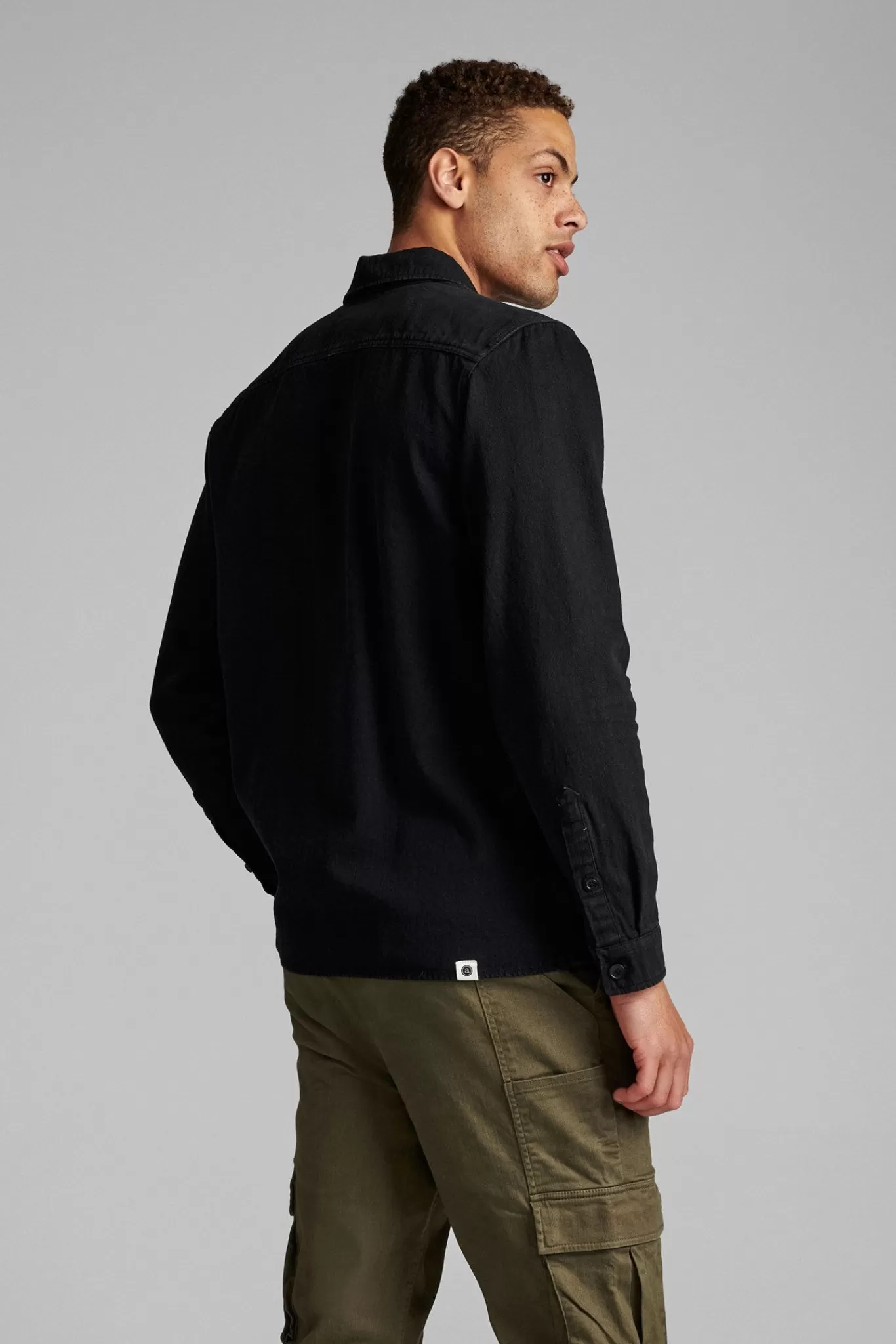 Anerkjendt Overshirts<Akoscar Denim Overshirt - Caviar