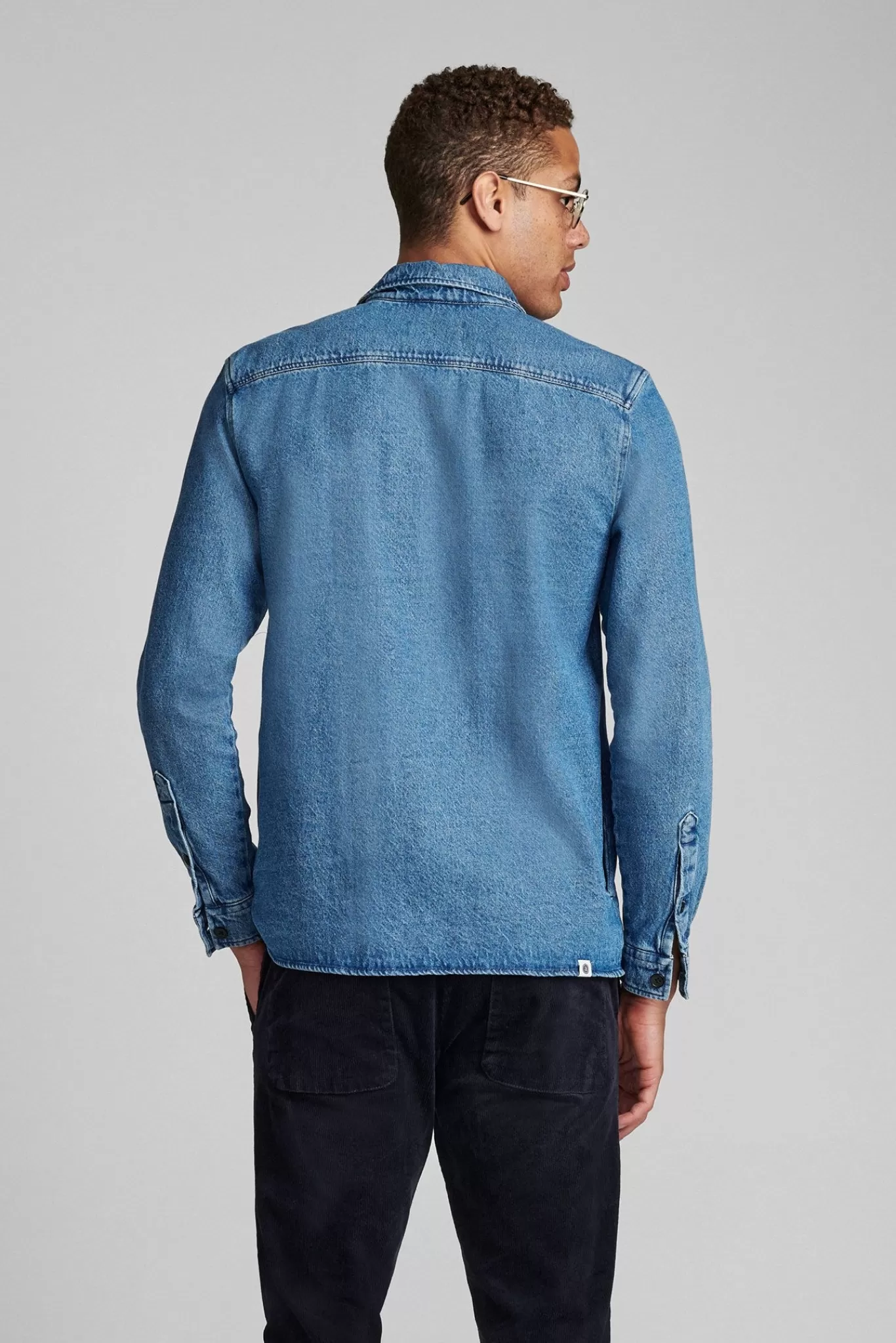 Anerkjendt Overshirts<Akoscar Denim Overshirt - Light Blue Denim