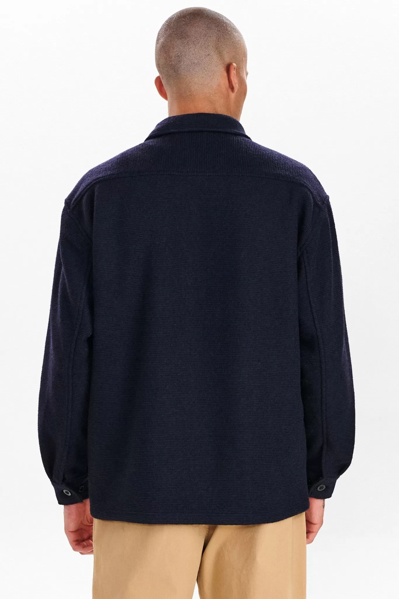 Anerkjendt Overshirts<Akoscar Os Fleece - Dark Navy