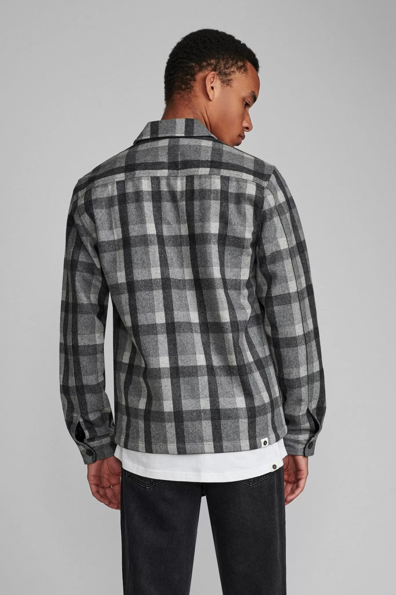 Anerkjendt Overshirts<Akoscar Overshirt - Granit Grey Mel