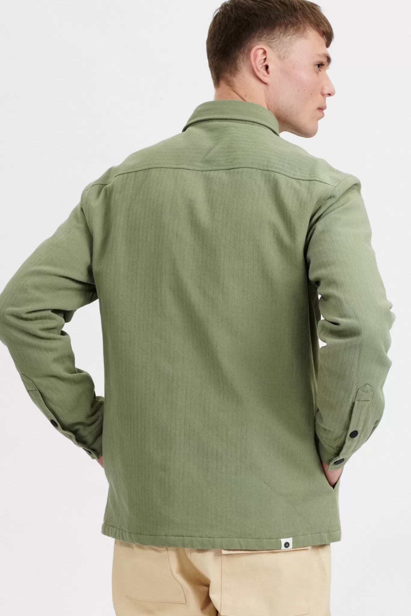 Anerkjendt Overshirts<Akoscar Padded Overshirt - Olivine