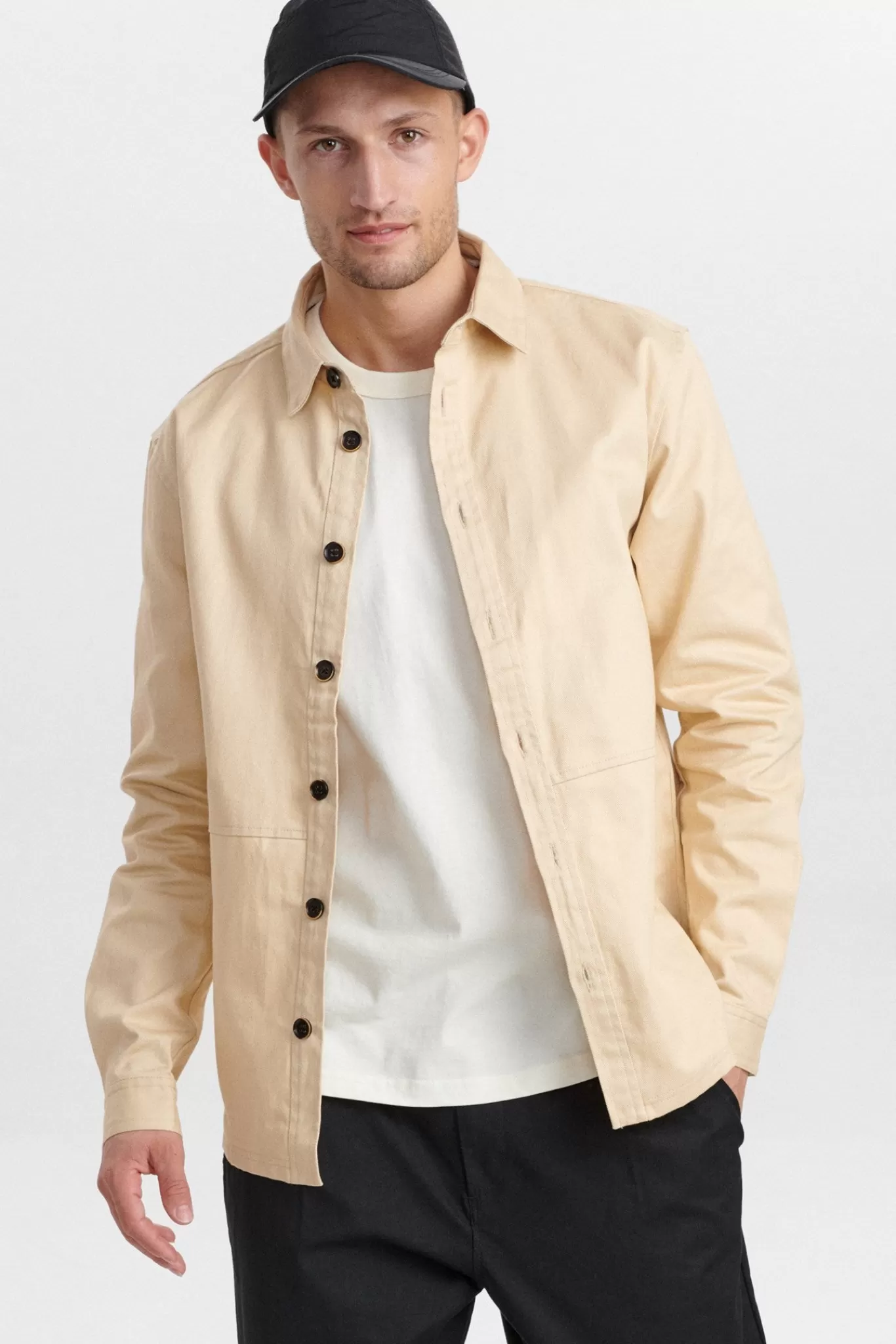 Anerkjendt Overshirts<Akoscar Twil Block Overshirt - Brown Rice