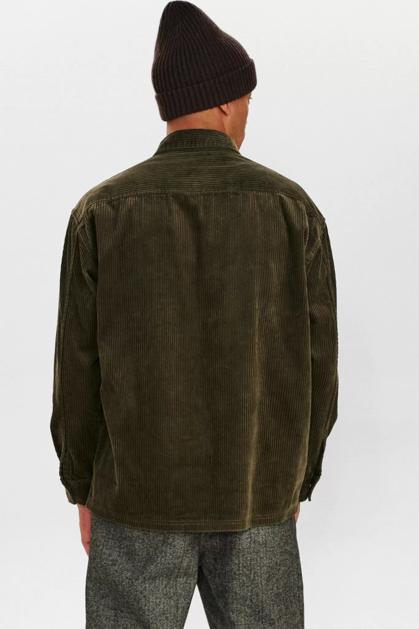 Anerkjendt Overshirts<Akoscar Wide Corduroy - Deep Forrest