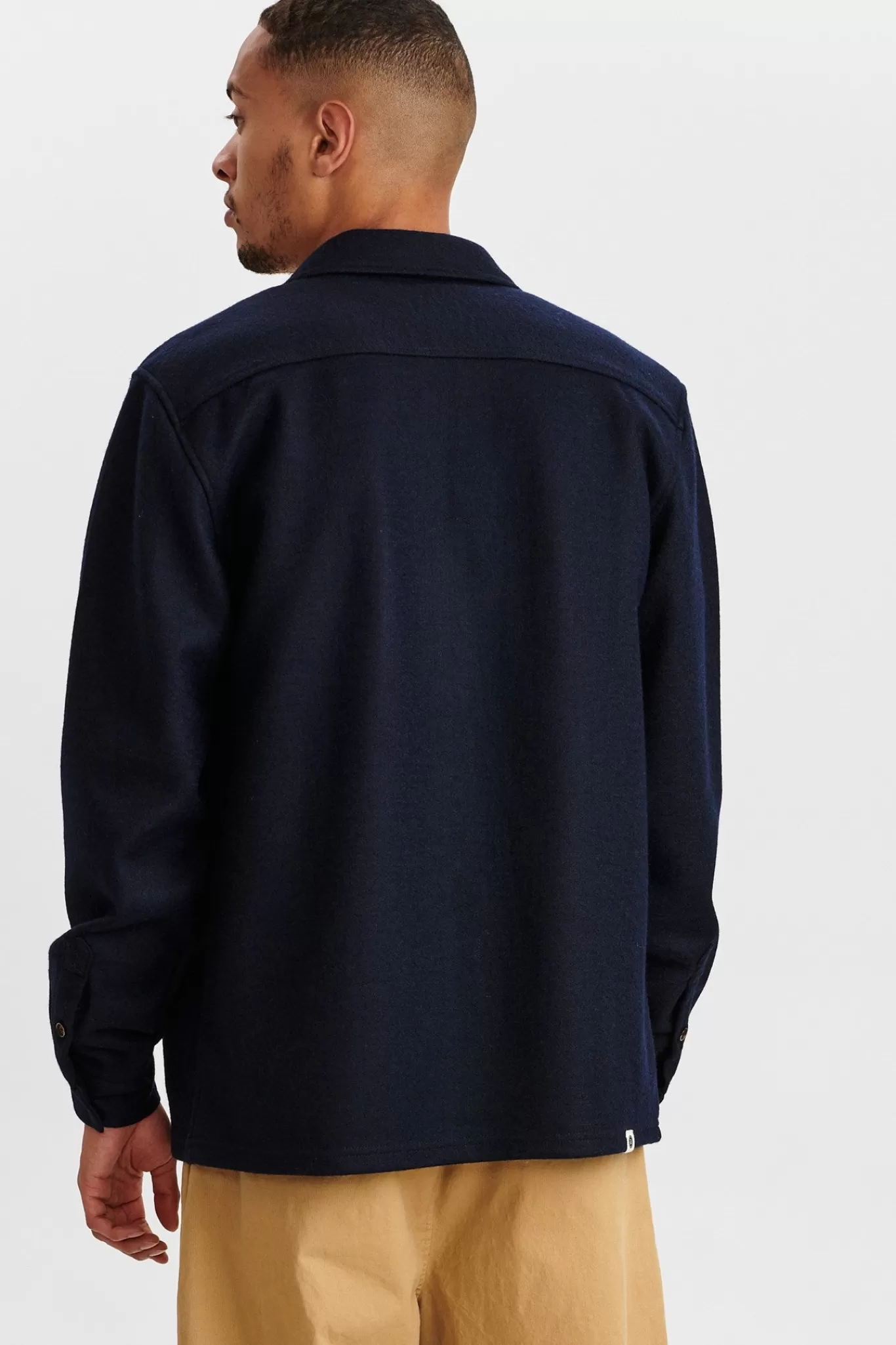 Anerkjendt Overshirts<Akoscar Wool Overshirt - Sky Captain