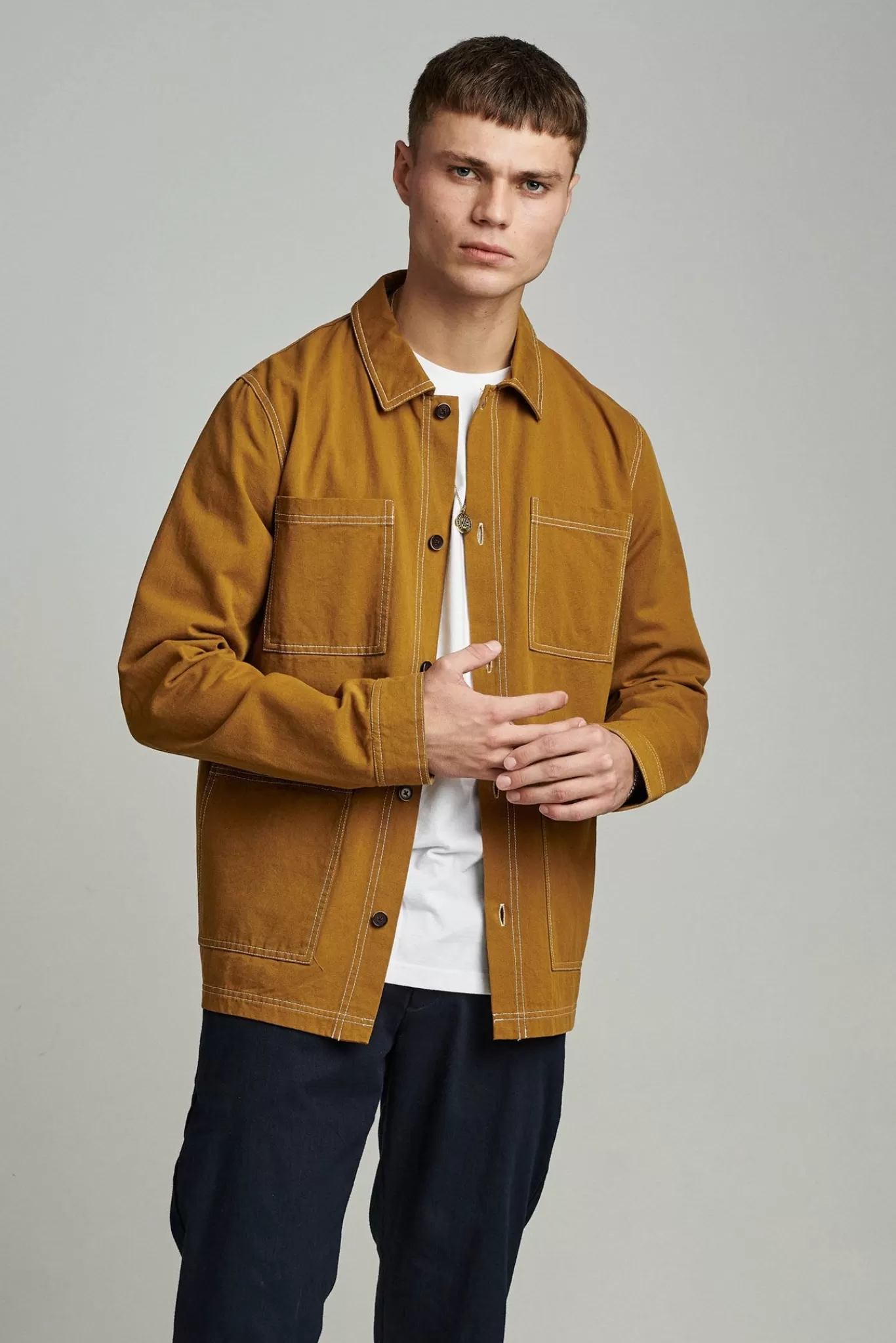 Anerkjendt Overshirts<Akosvald Canvas - Wood Thrush