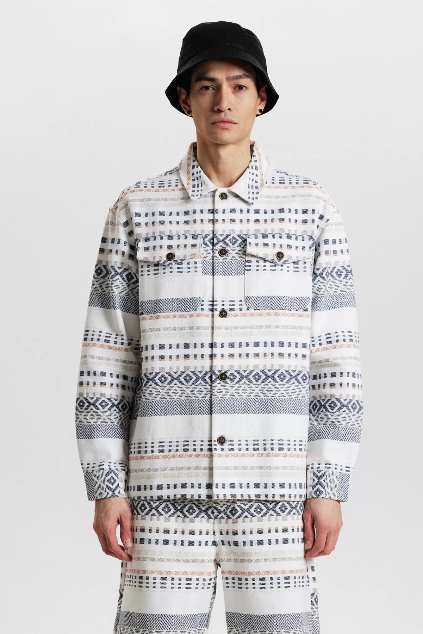 Anerkjendt Overshirts<Akotto Jacquard Os - Tofu