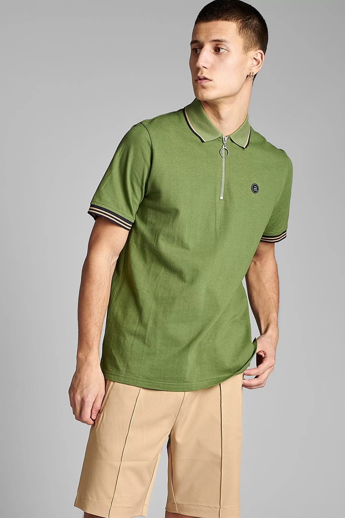 Anerkjendt Tees<Akralf Polo Logo - Vineyard Green