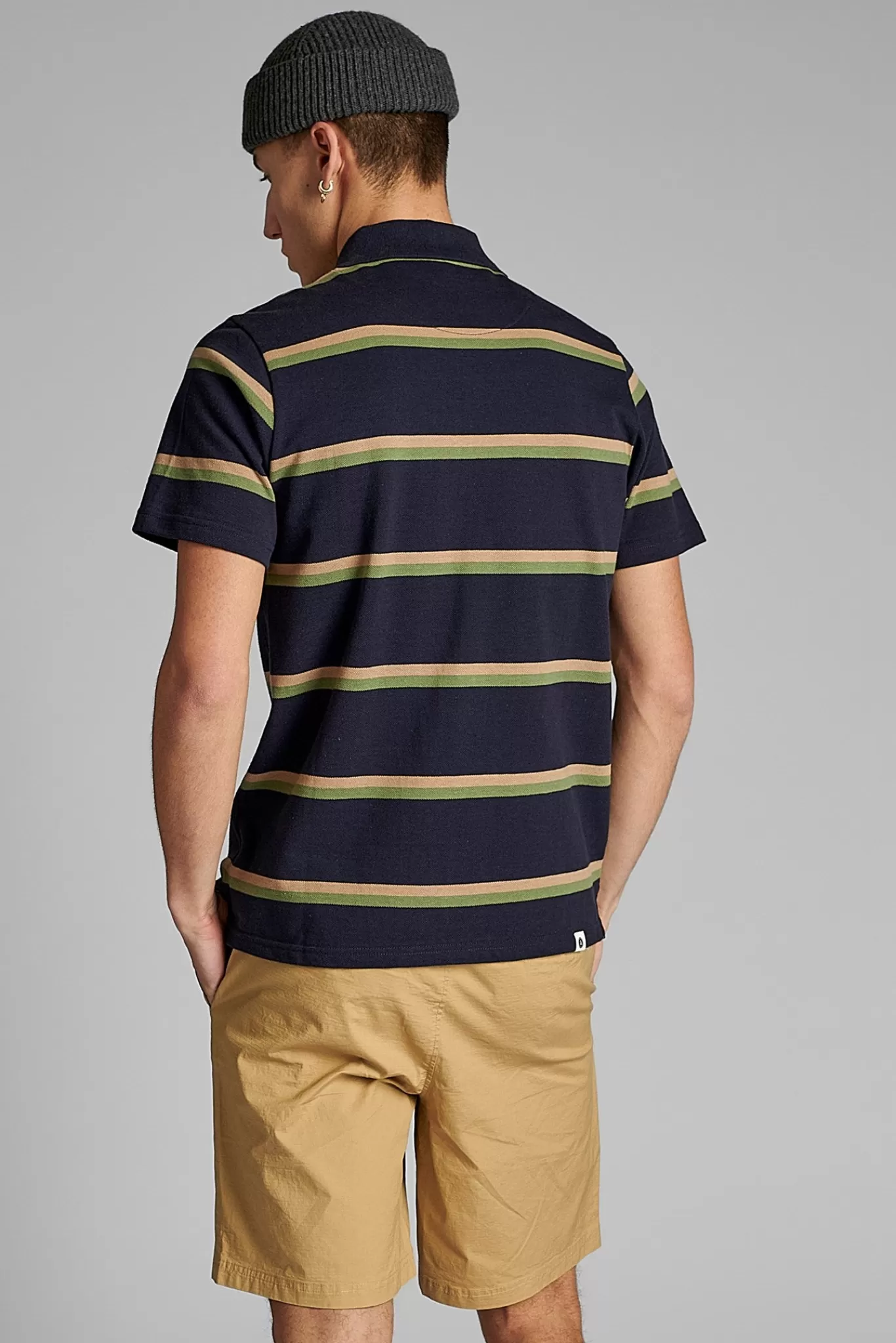 Anerkjendt Tees<Akralf Polo Stripe - Sky Captain