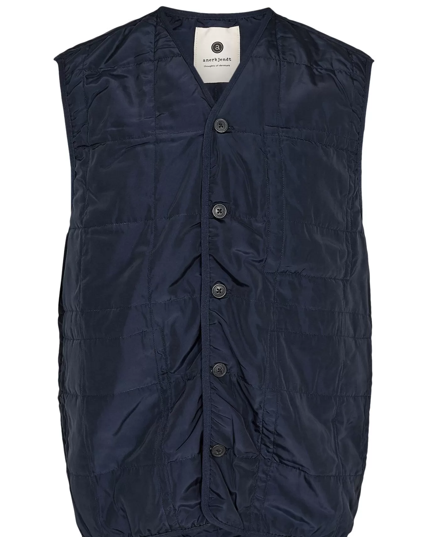 Anerkjendt Jackets & Coats<Akrasmus Quilted Vest - Dark Navy