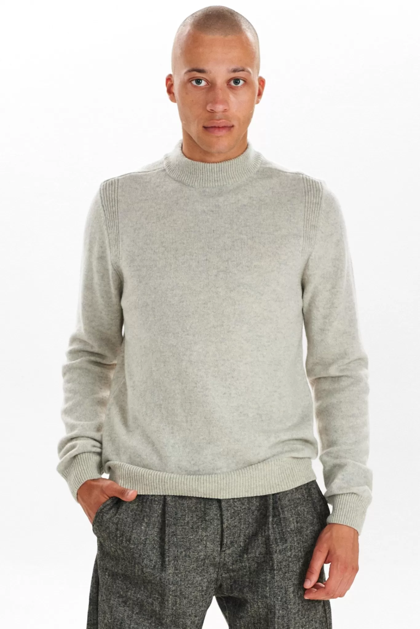 Anerkjendt Knits<Akrico Lambswool Knit - Cobblestone