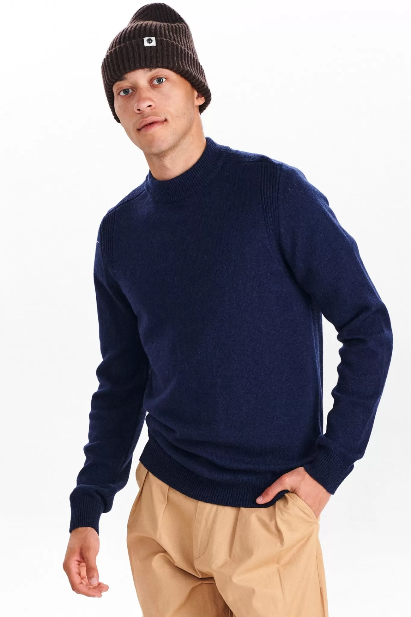 Anerkjendt Knits<Akrico Lambswool Knit - Dark Navy