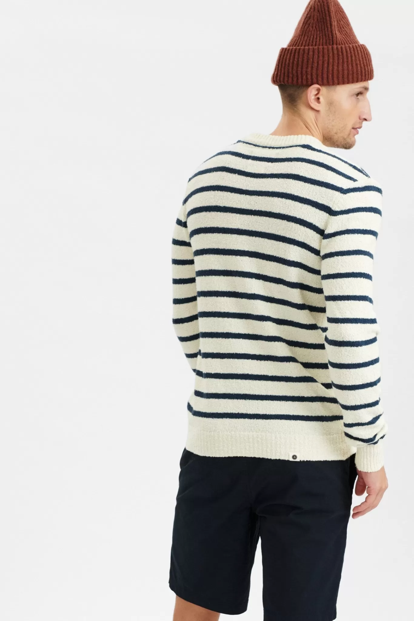 Anerkjendt Knits<Akrico Stripe Knit - Dress Blues