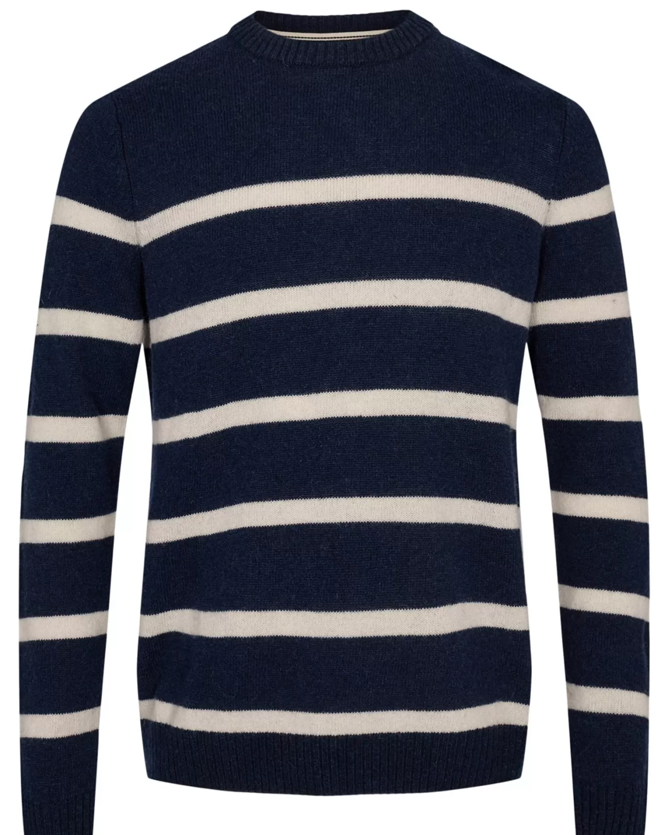 Anerkjendt Knits<Akrico Stripe Lambswool - Dark Navy