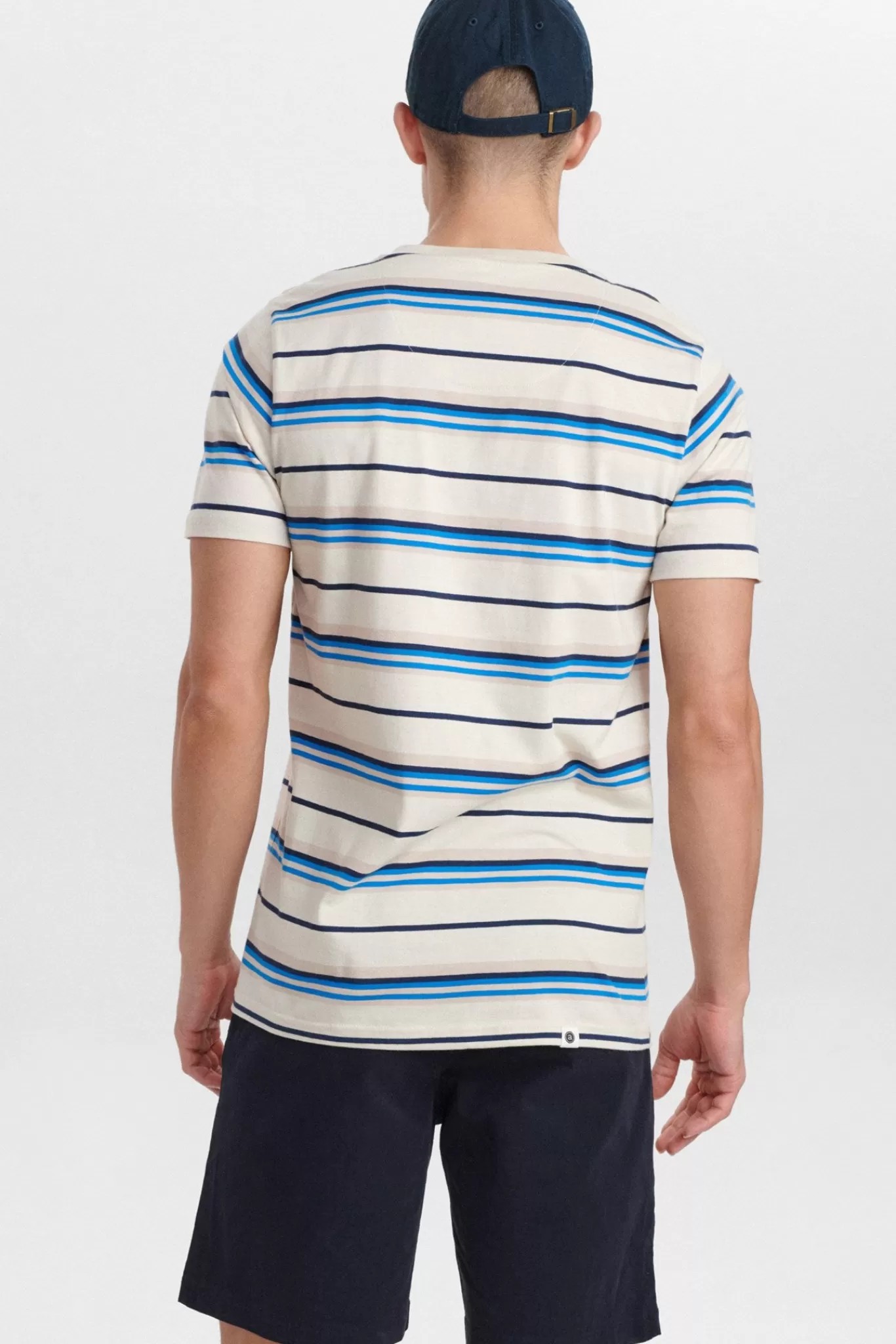 Anerkjendt Tees<Akrod Multi Stripe Tee - Tofu