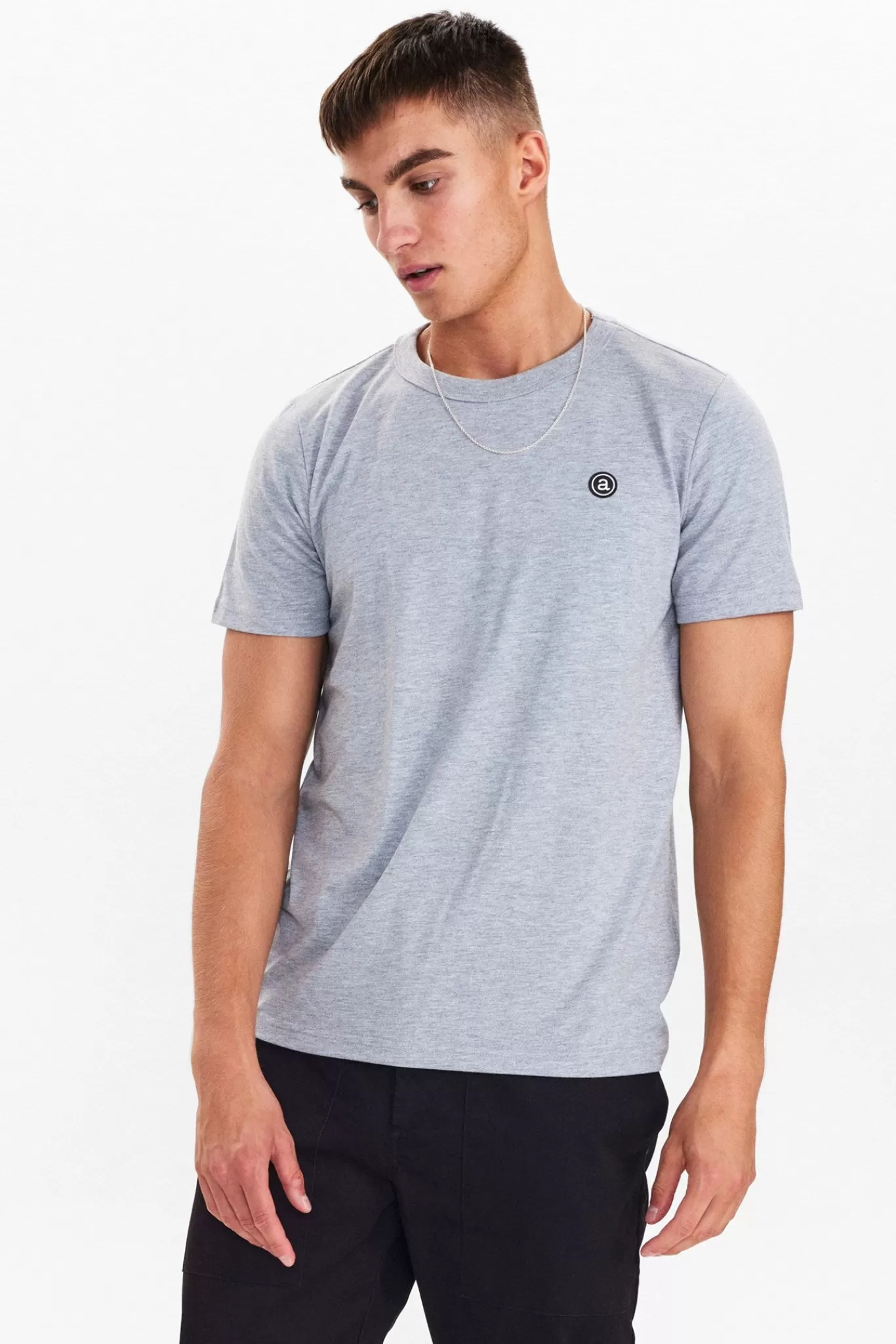 Anerkjendt Tees<Akrod Noos Tee - Light Grey Mel