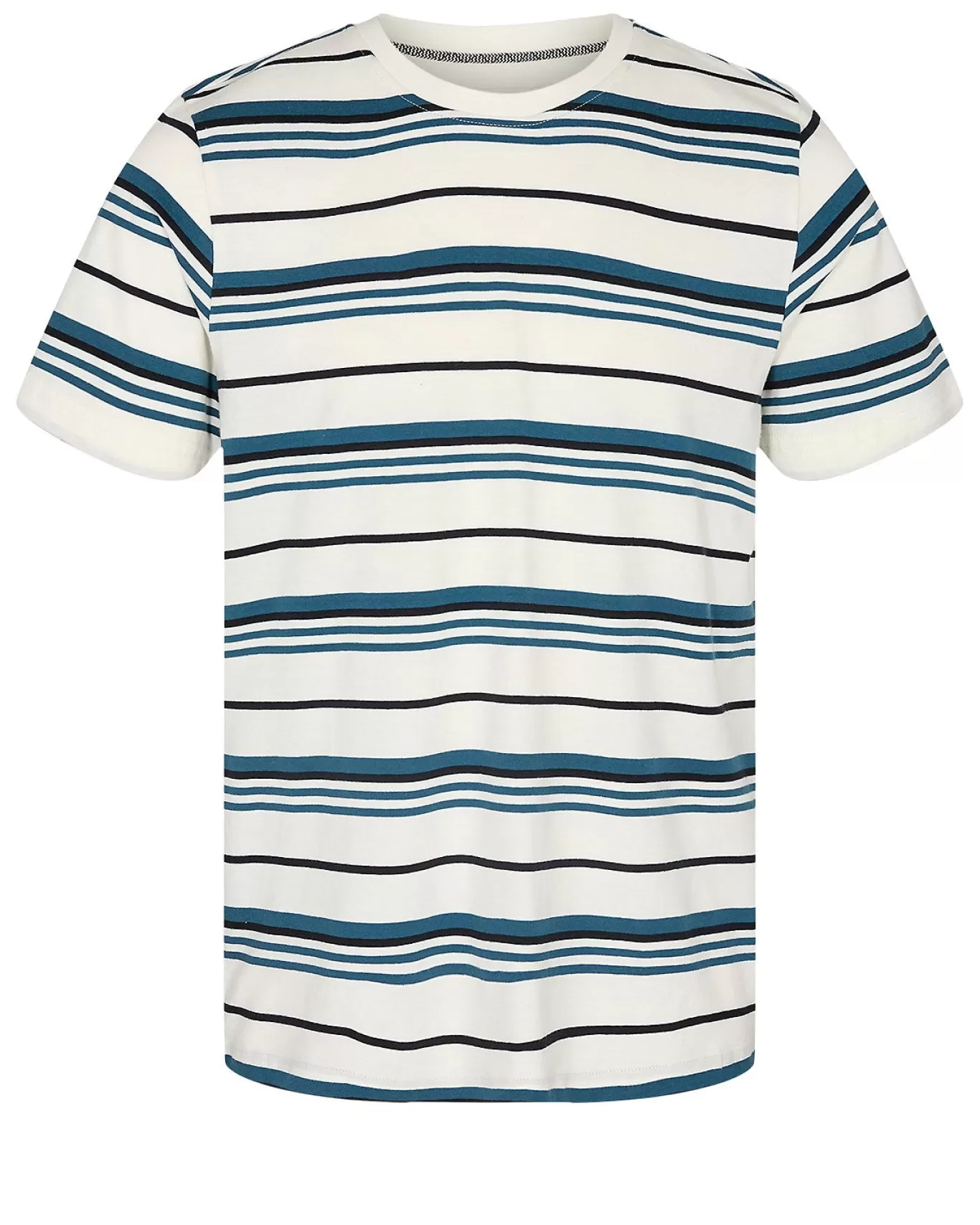 Anerkjendt Tees<Akrod S/S Multi Stripe - Dark Navy