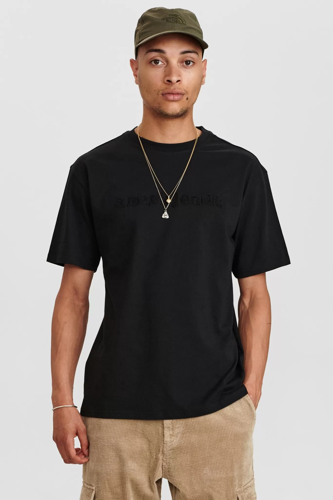 Anerkjendt Tees<Akrune Logo T Shirt - Caviar