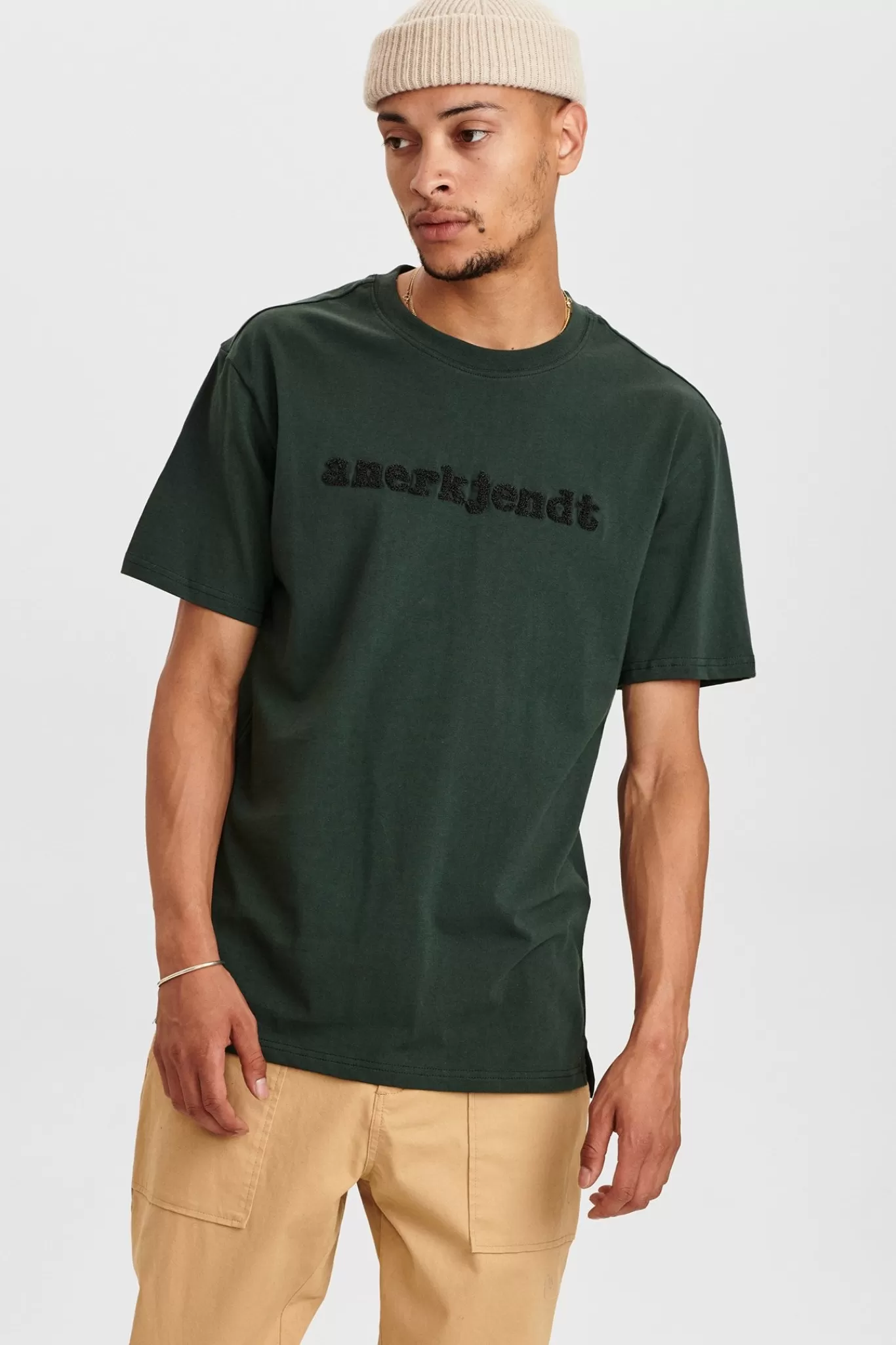 Anerkjendt Tees<Akrune Logo T Shirt - Deep Forrest