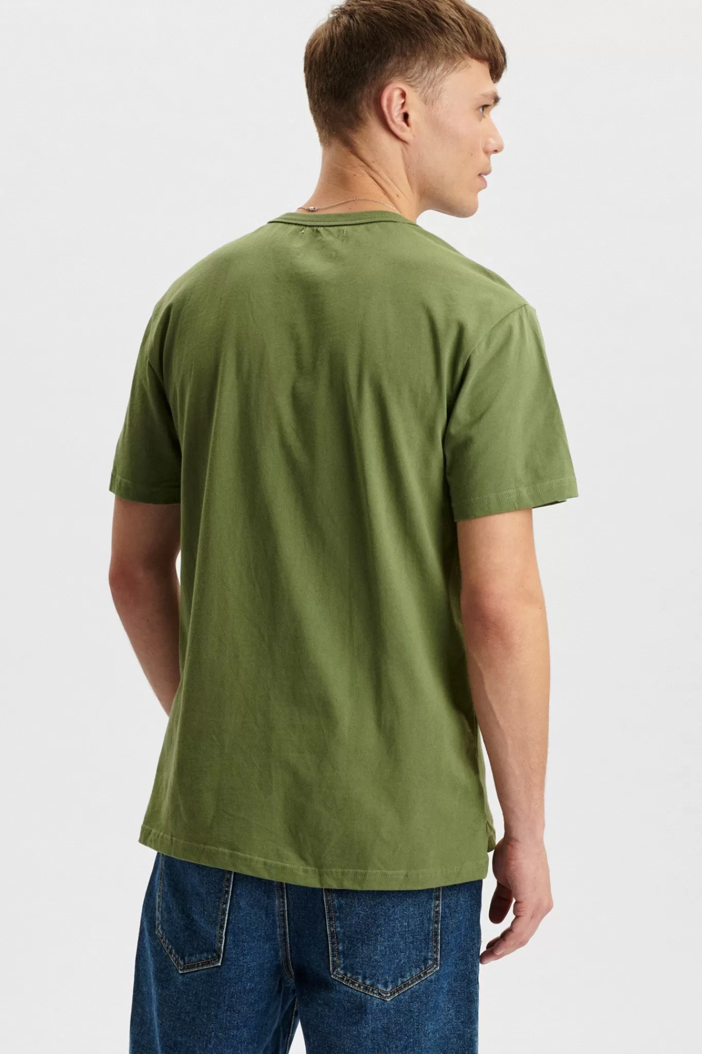 Anerkjendt Tees<Akrune Noos Pocket Tee - Olivine