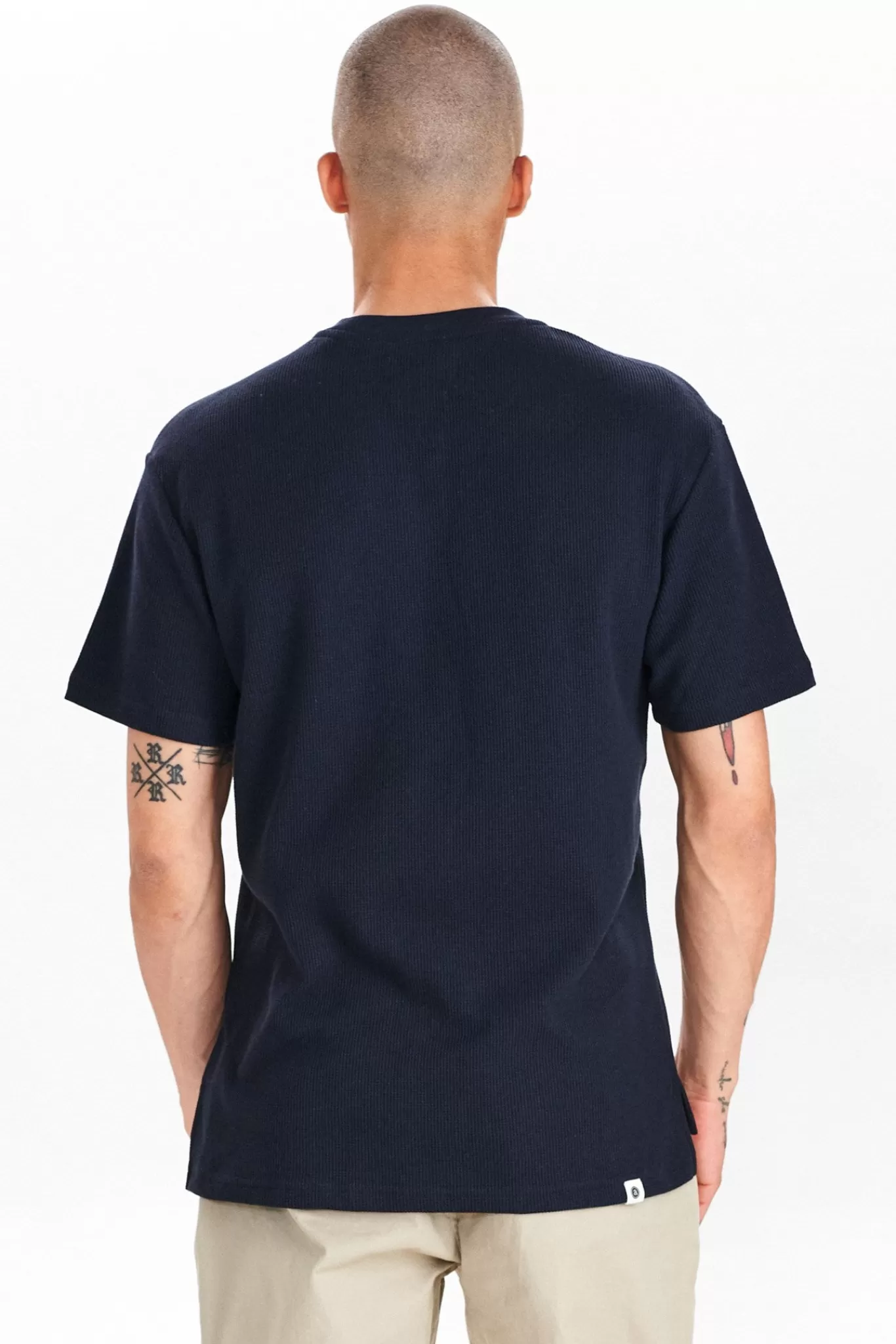 Anerkjendt Tees<Akrune Waffle Tee - Dark Navy