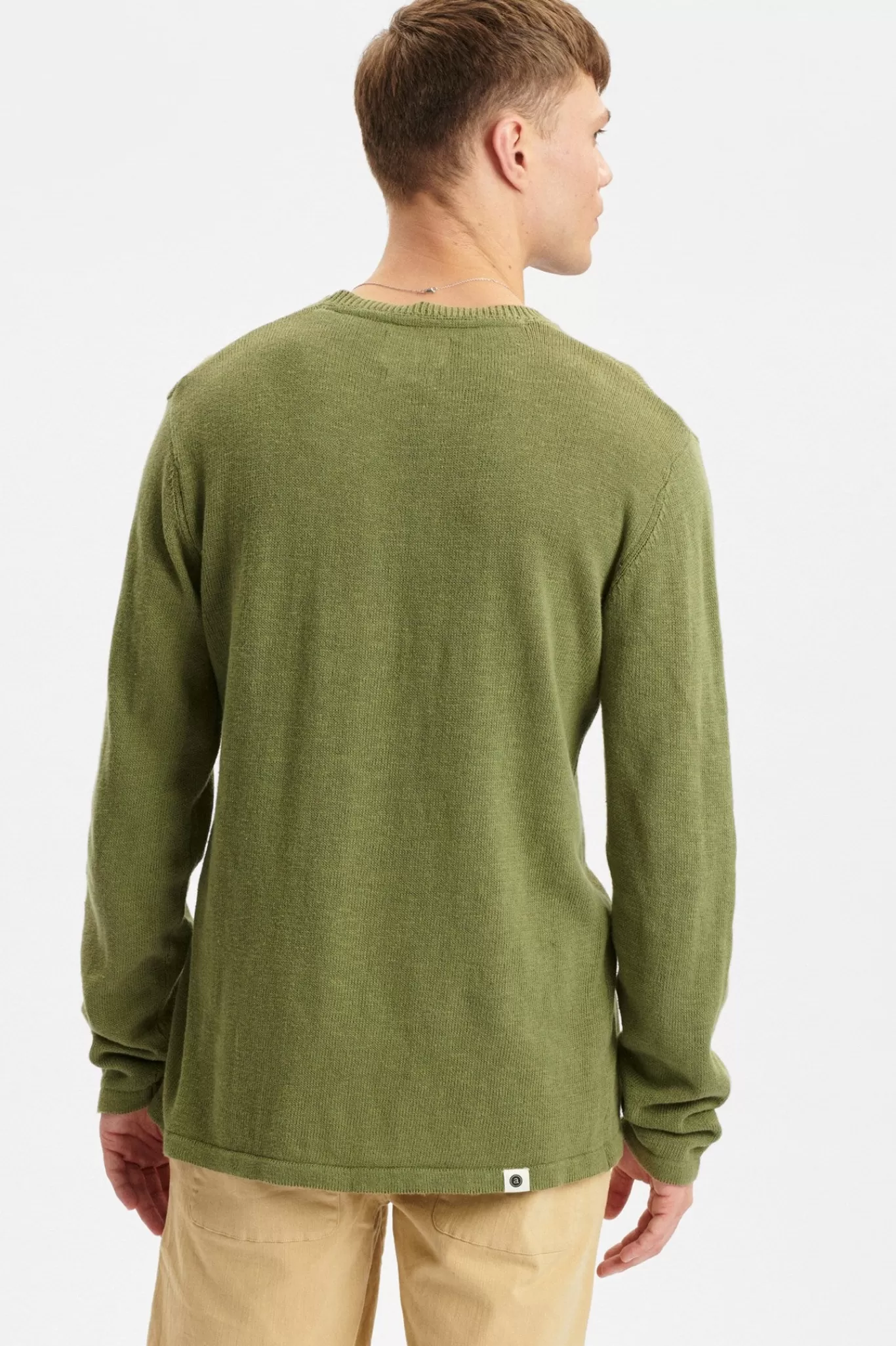 Anerkjendt Knits<Aksail Cotton Linen Knit - Olivine