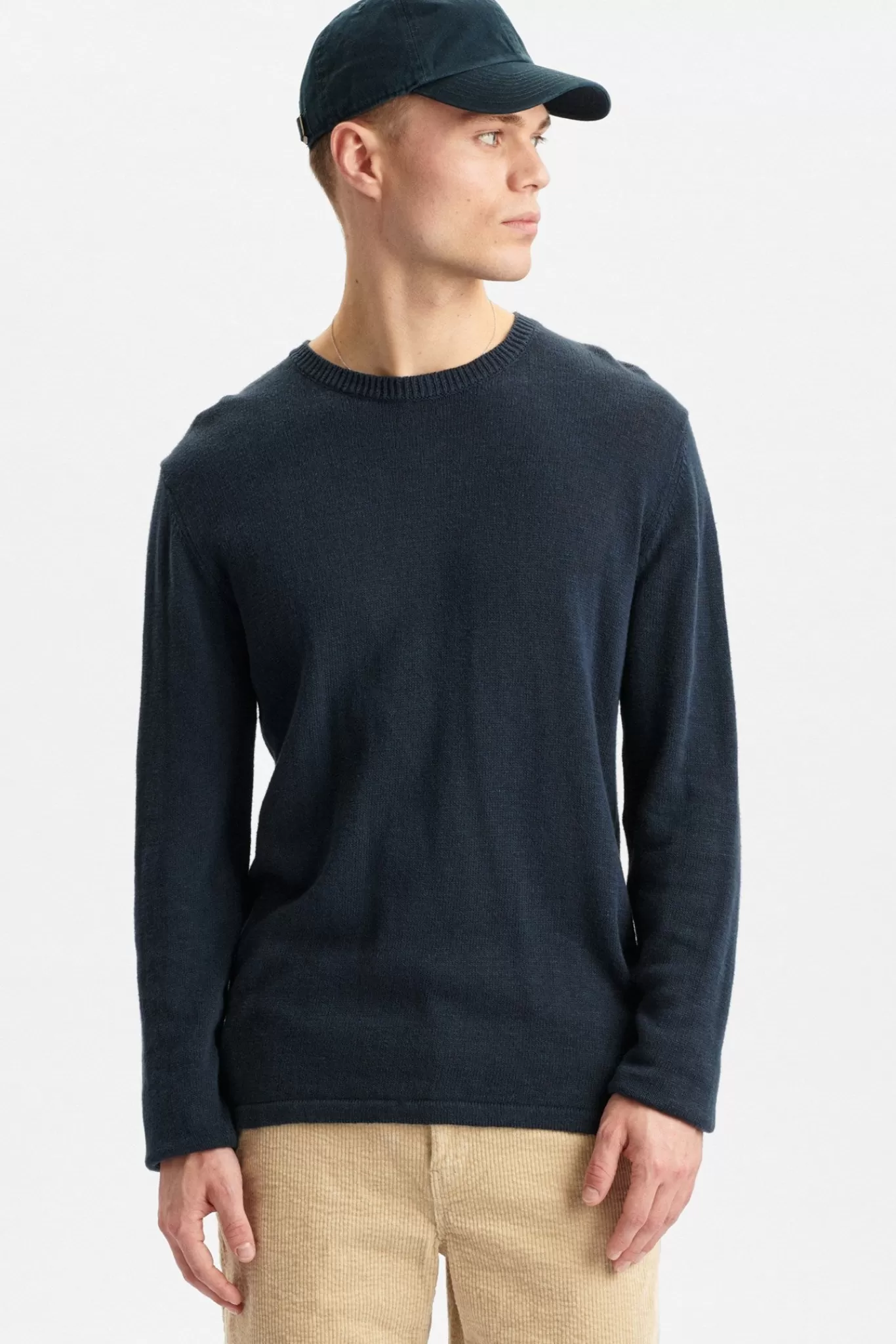 Anerkjendt Knits<Aksail Cotton Linen Knit - Sky Captain