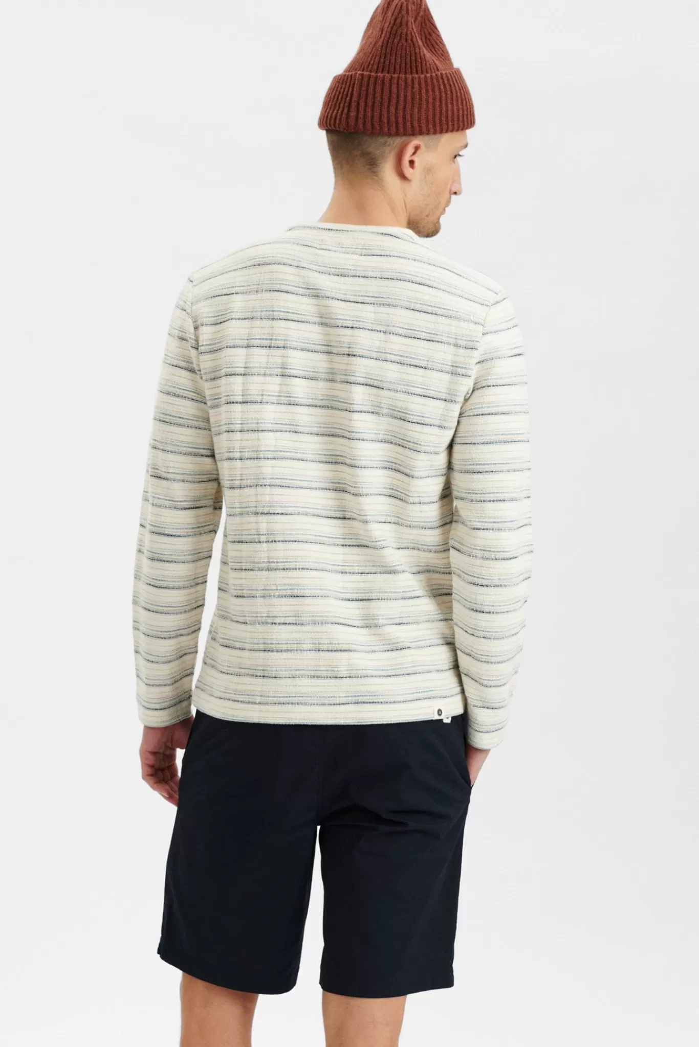 Anerkjendt Sweatshirts<Aksail Ls New Stripe Qual - Tofu