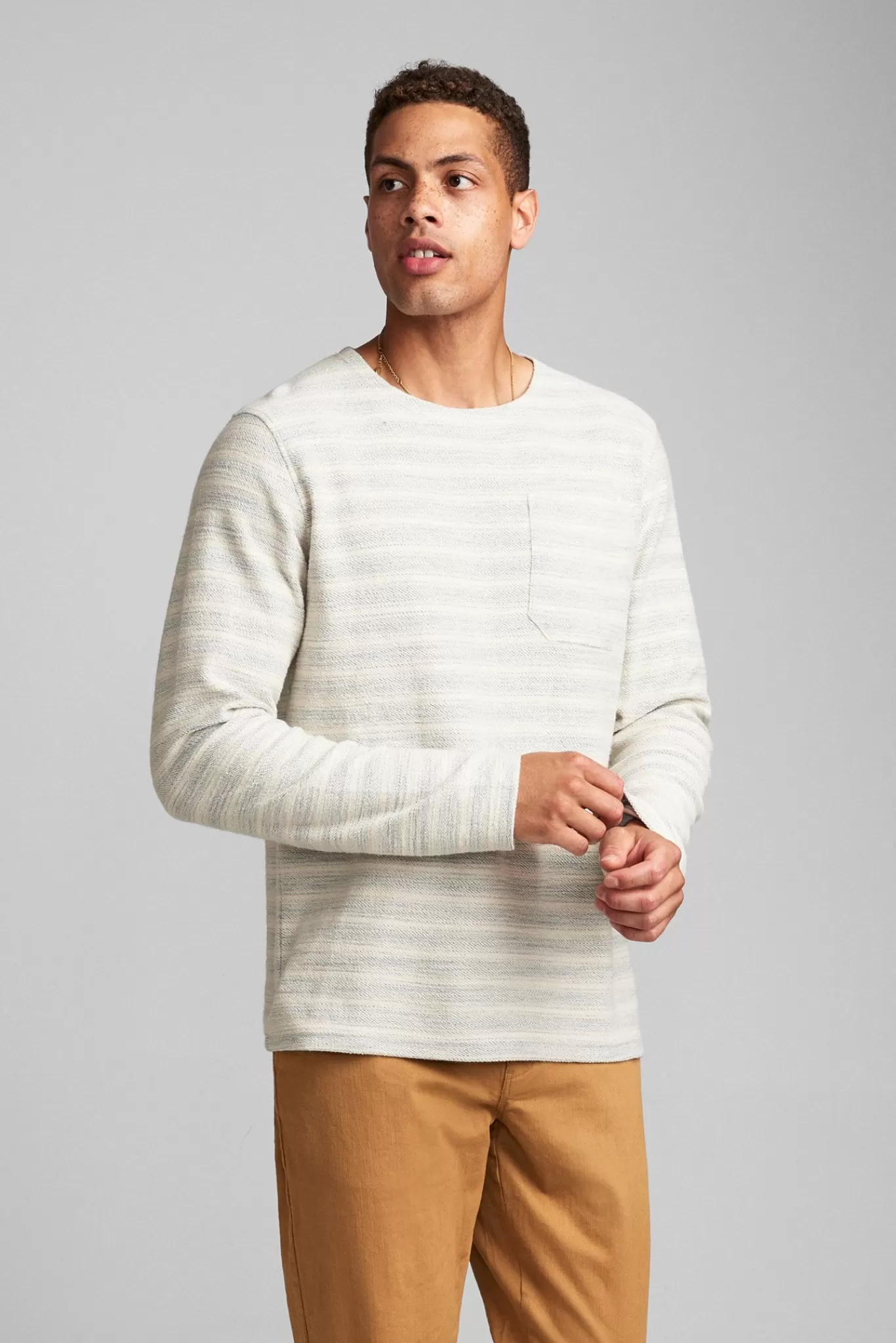 Anerkjendt Sweatshirts<Aksail Ls Stripe - Tofu