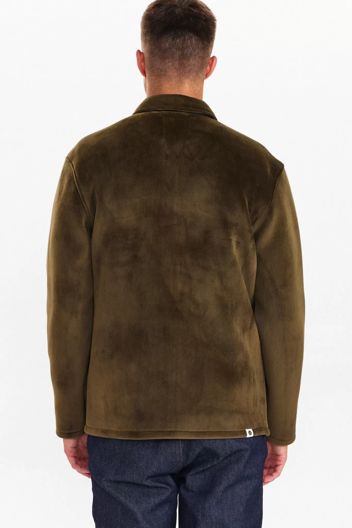 Anerkjendt Overshirts<Aksoren Velvet Overshirt - Dark Olive