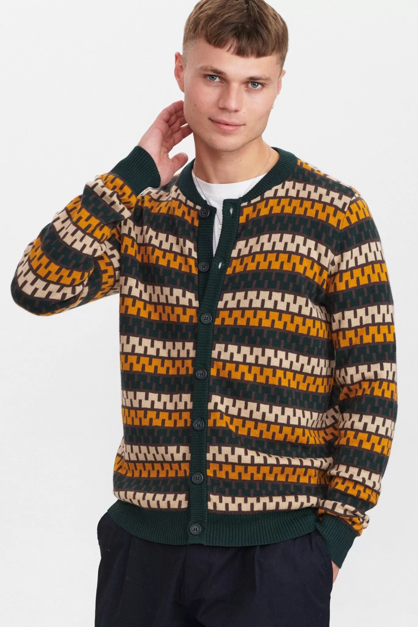 Anerkjendt Knits<Aksteen Stripe Cardigan Knit - Sunflower