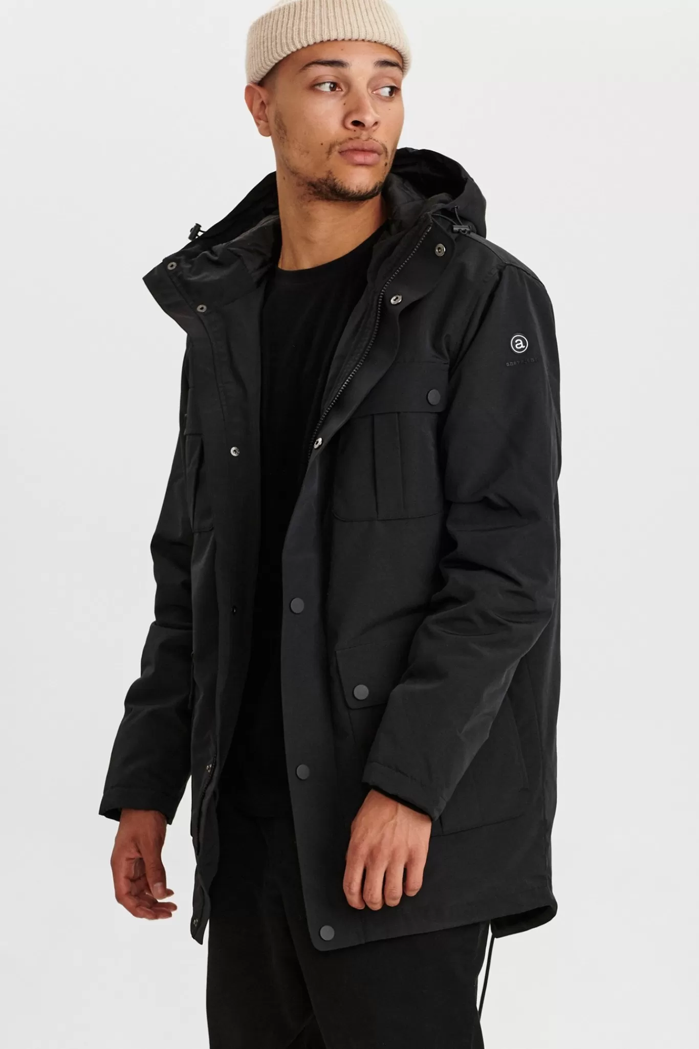 Anerkjendt Jackets & Coats<Akstorm Long Nylon Jacket - Caviar