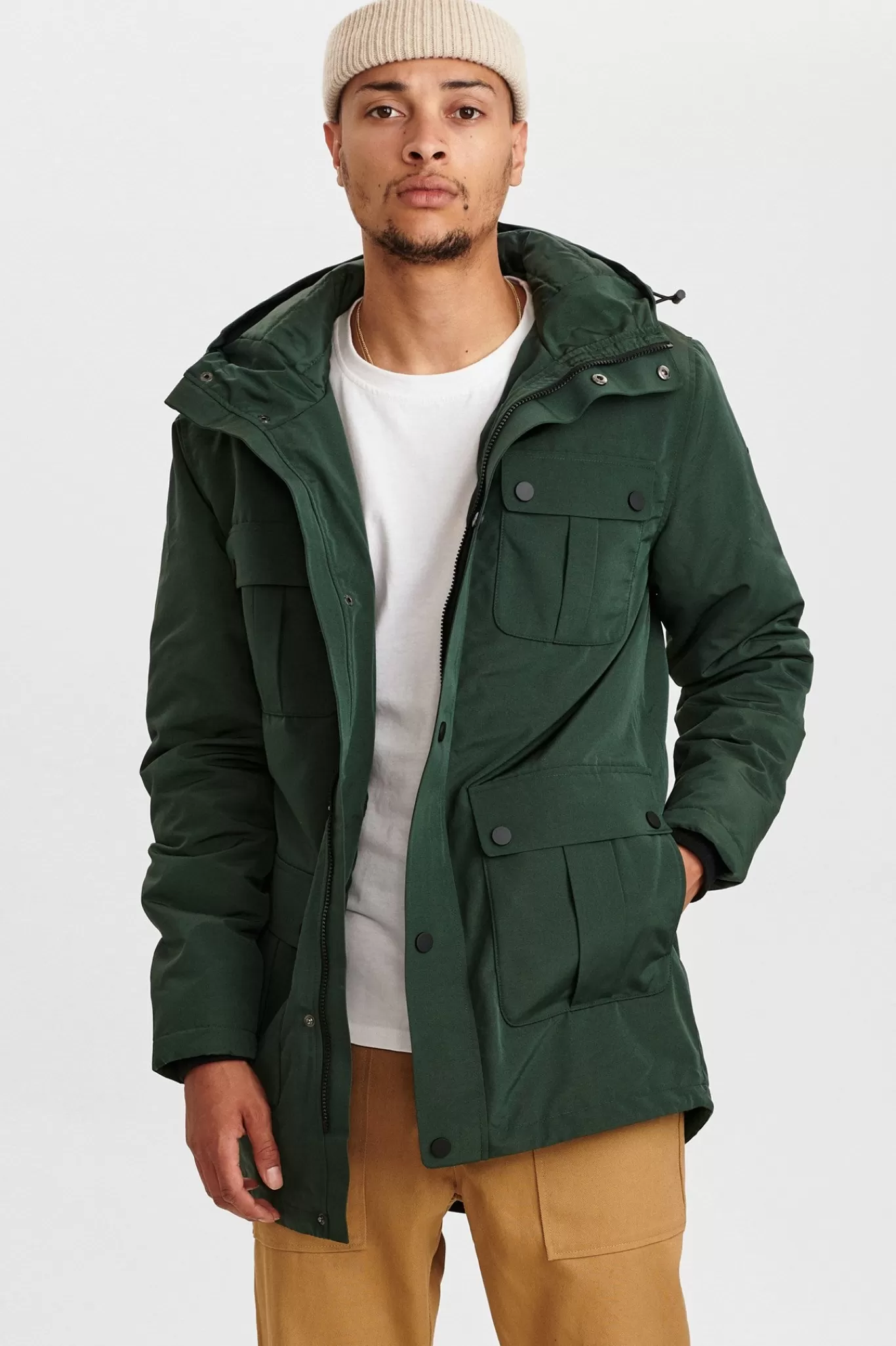 Anerkjendt Jackets & Coats<Akstorm Long Nylon Jacket - Deep Forrest