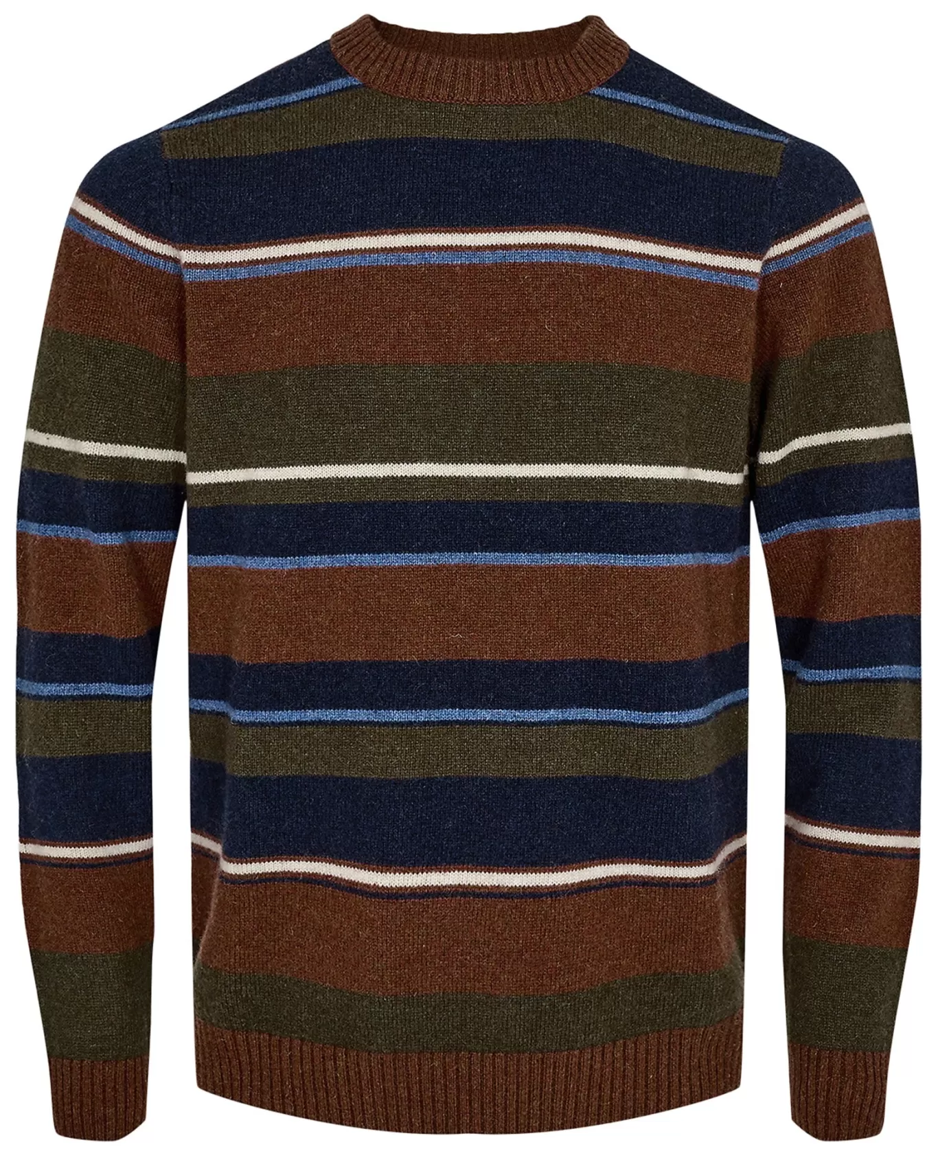 Anerkjendt Knits<Aksune Jac Stripe Lambswool Knit - Cinnamon Stick