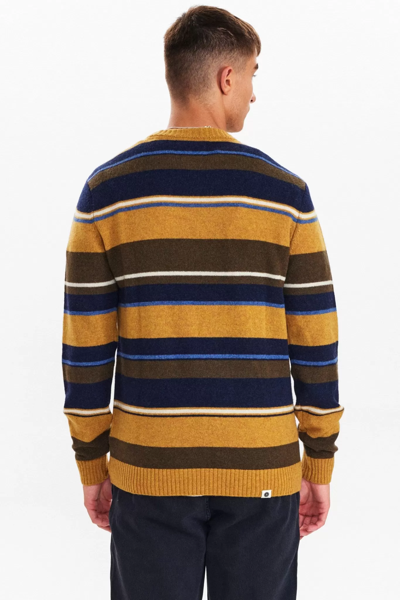 Anerkjendt Knits<Aksune Jac Stripe Lambswool Knit - Narcissus