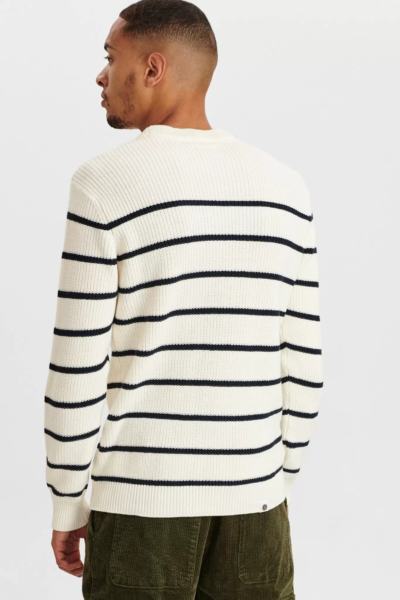 Anerkjendt Knits<Aksune Woll/Cot Mix Stripe Knit - Tofu